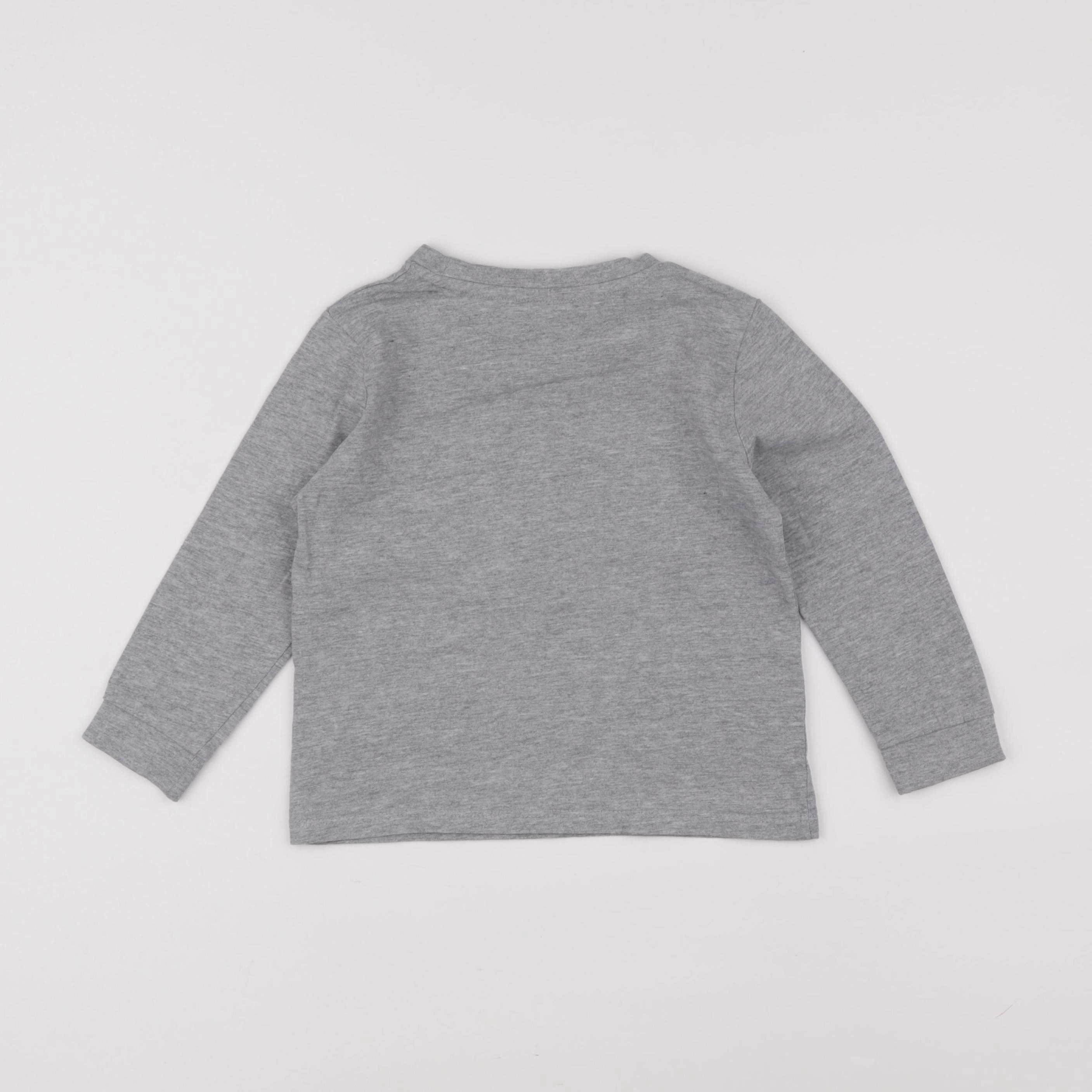 Vertbaudet - tee-shirt gris - 4 ans