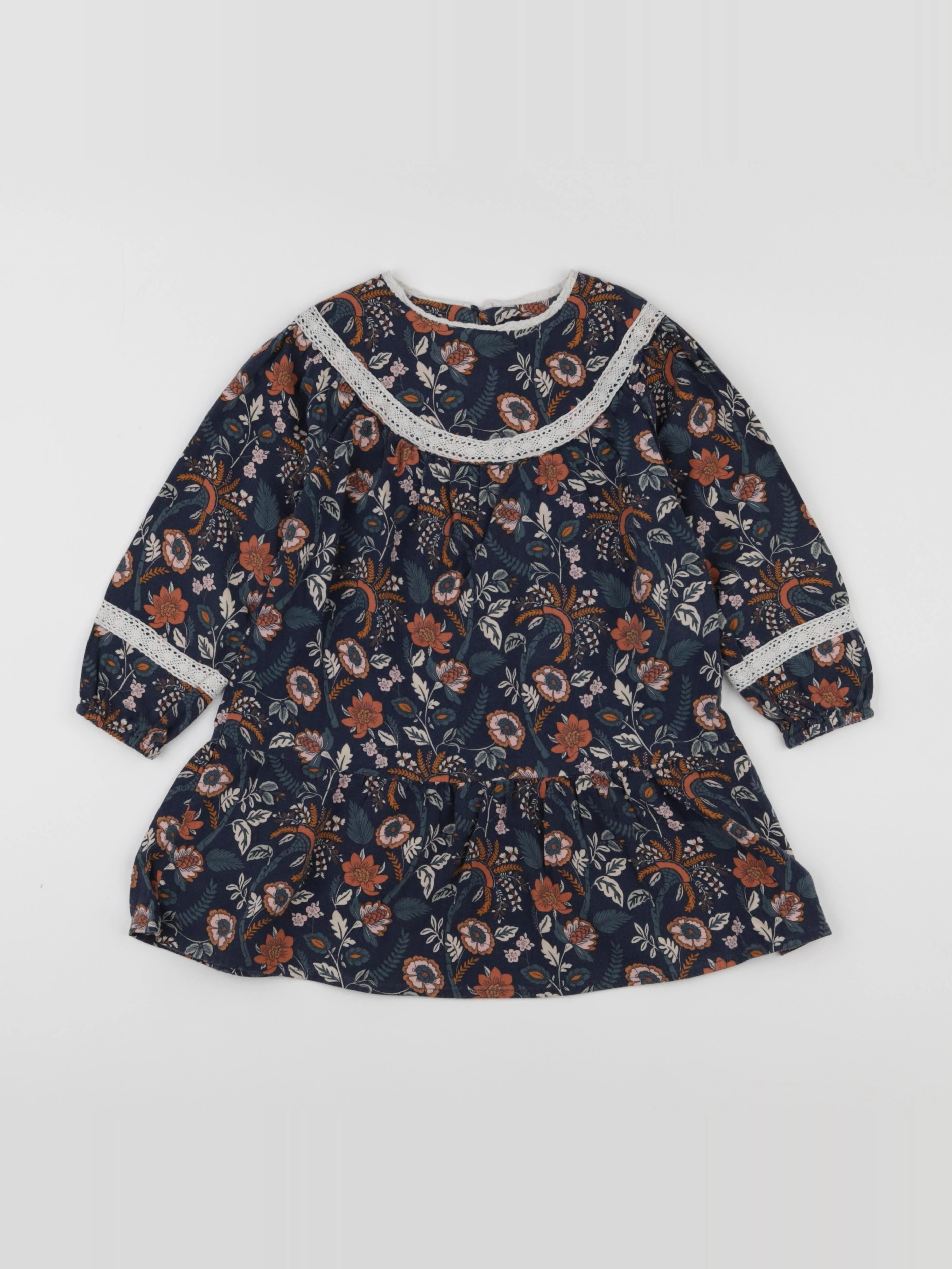 Vertbaudet - robe multicolore - 4 ans