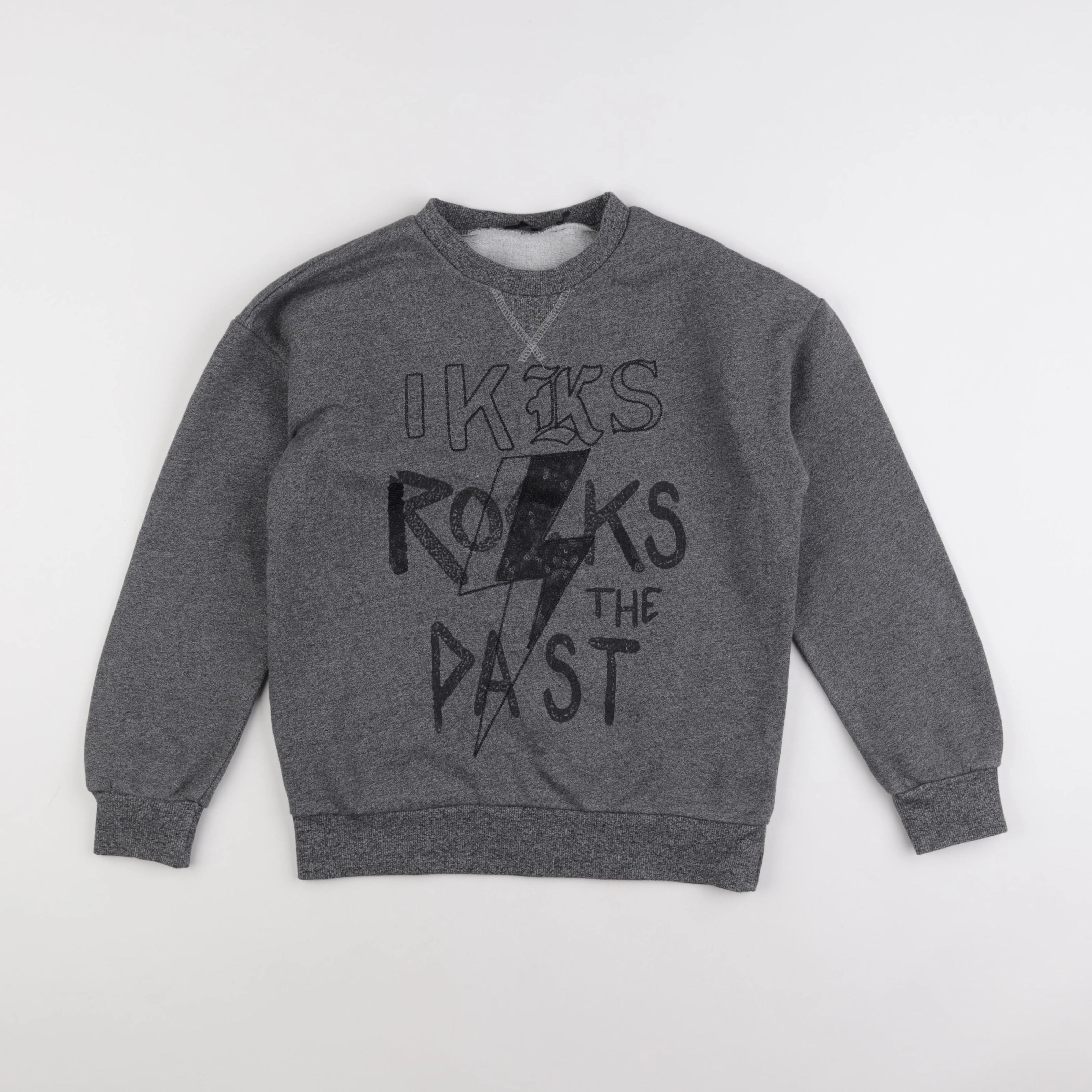 IKKS - sweat gris - 10 ans