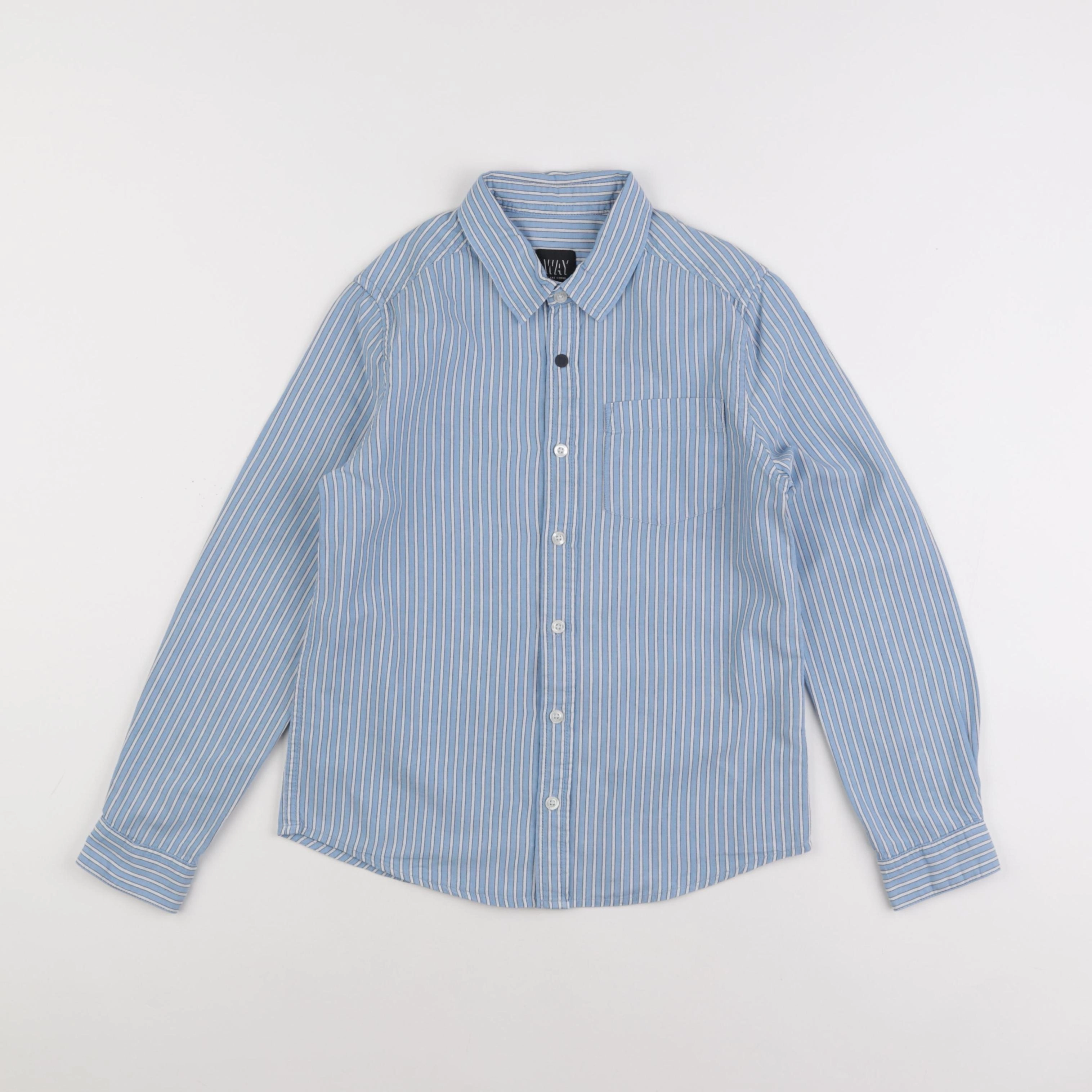IKKS - chemise blanc, bleu - 10 ans
