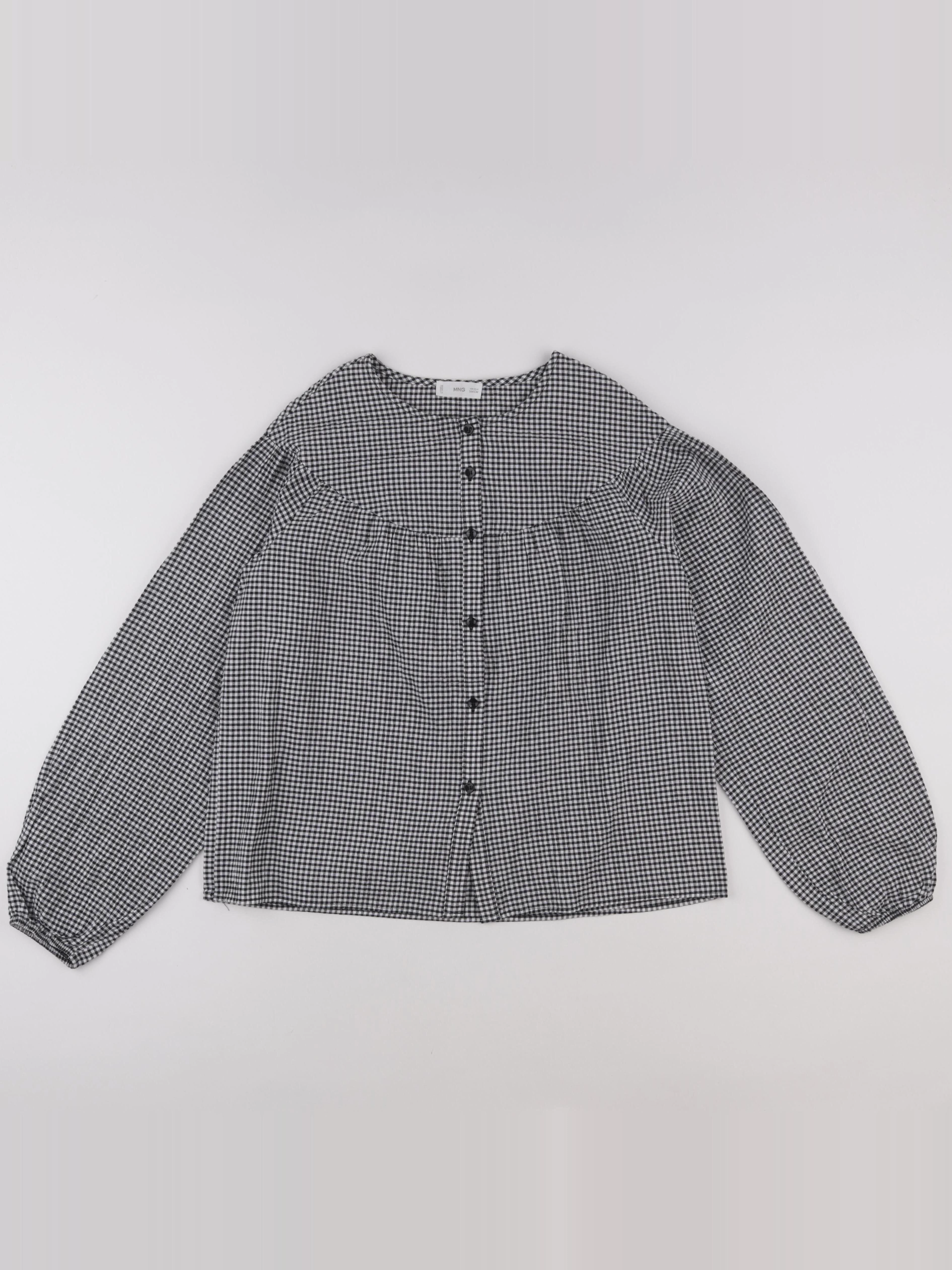 Mango - blouse blanc, noir - 13/14 ans