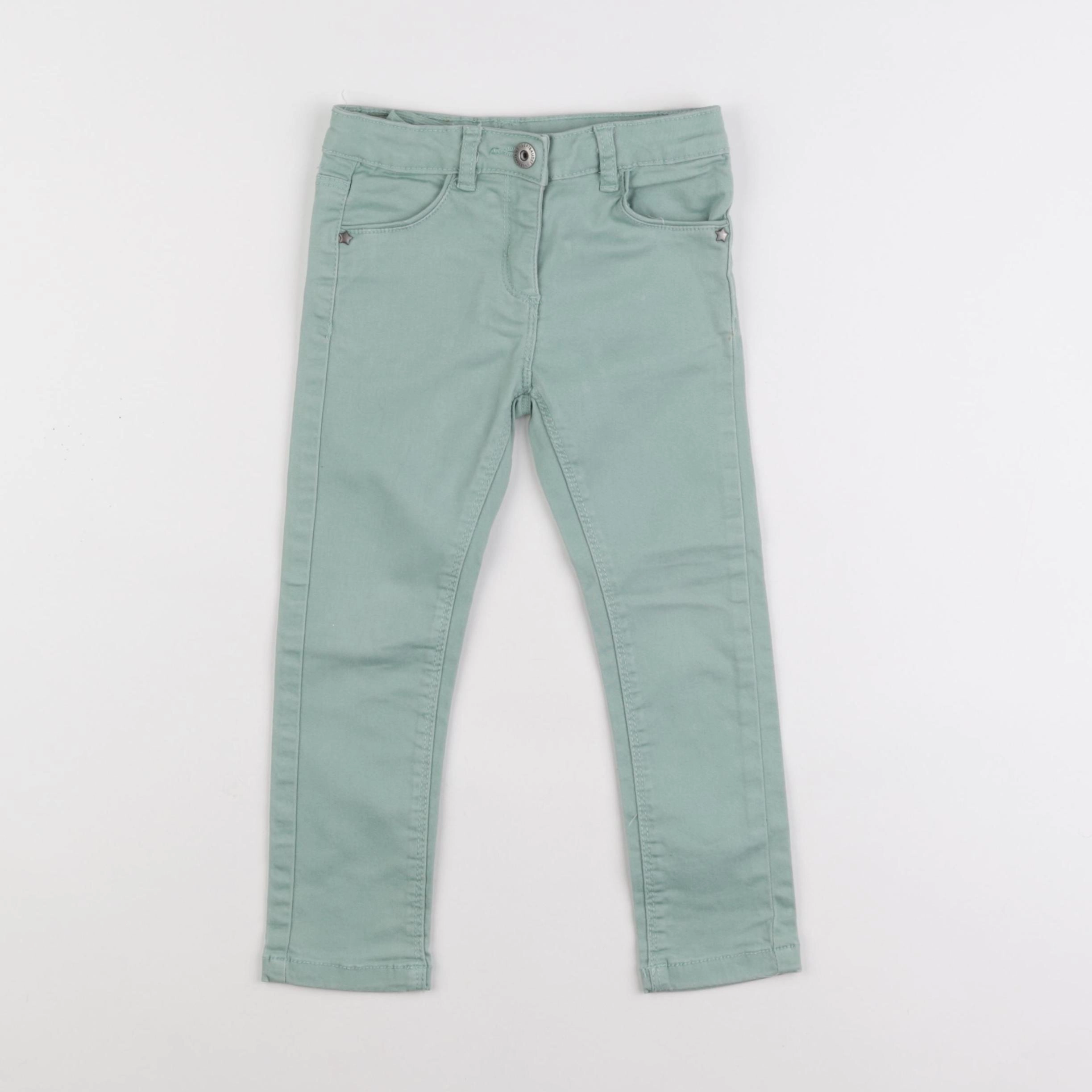 Vertbaudet - jean vert - 4 ans