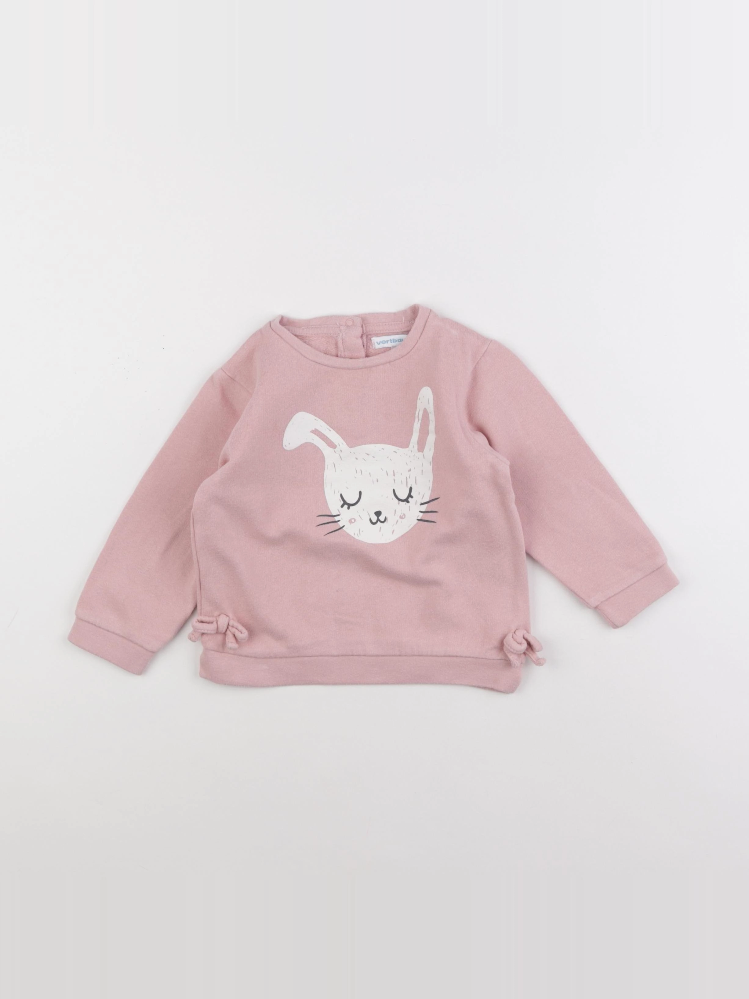 Vertbaudet - sweat rose - 2 ans