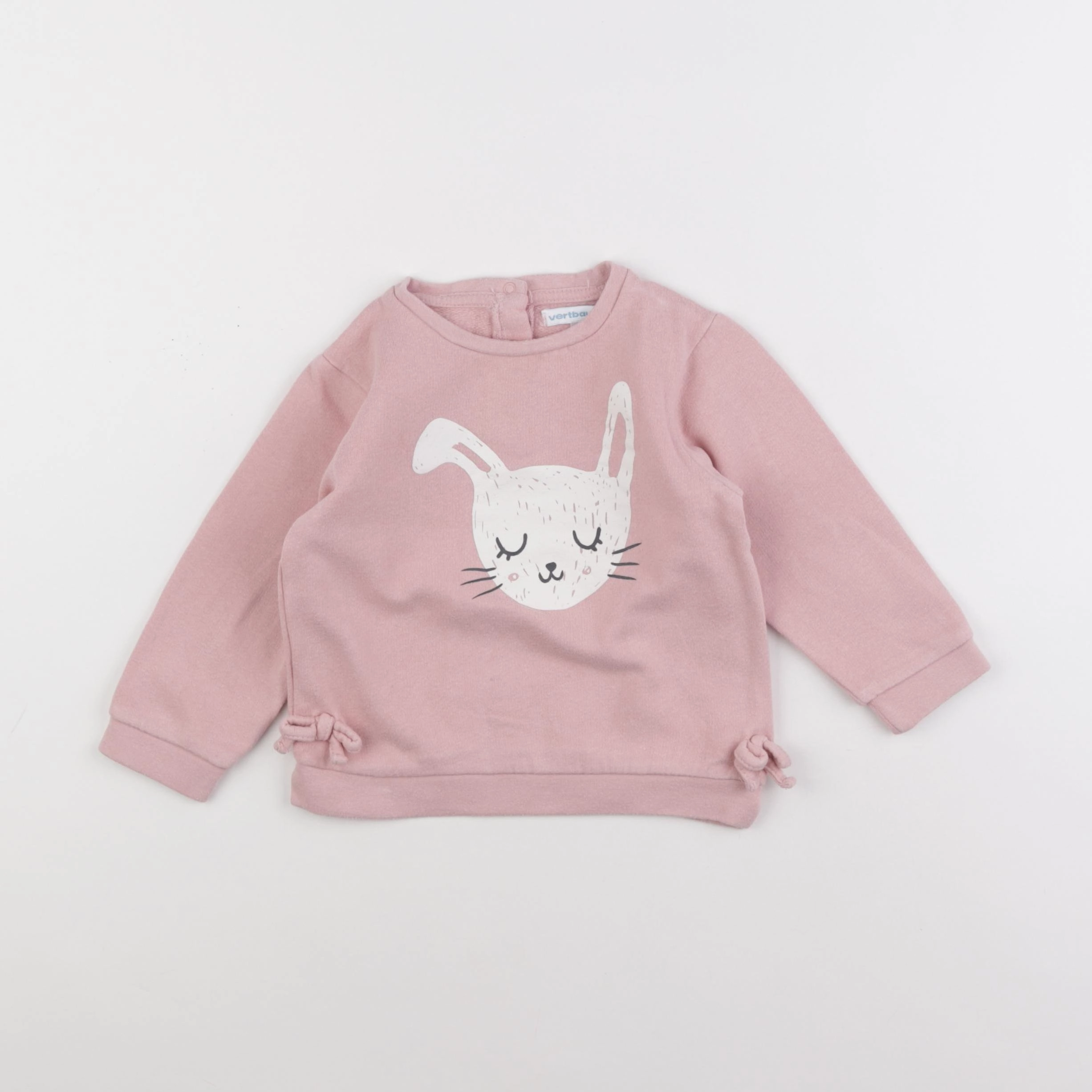 Vertbaudet - sweat rose - 2 ans