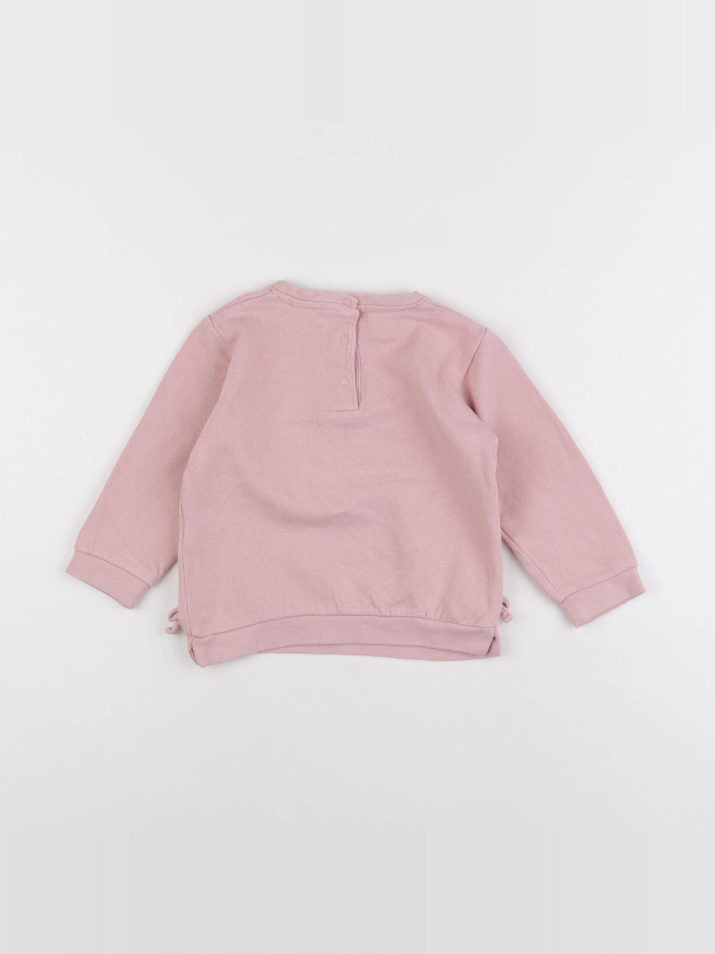 Vertbaudet - sweat rose - 2 ans