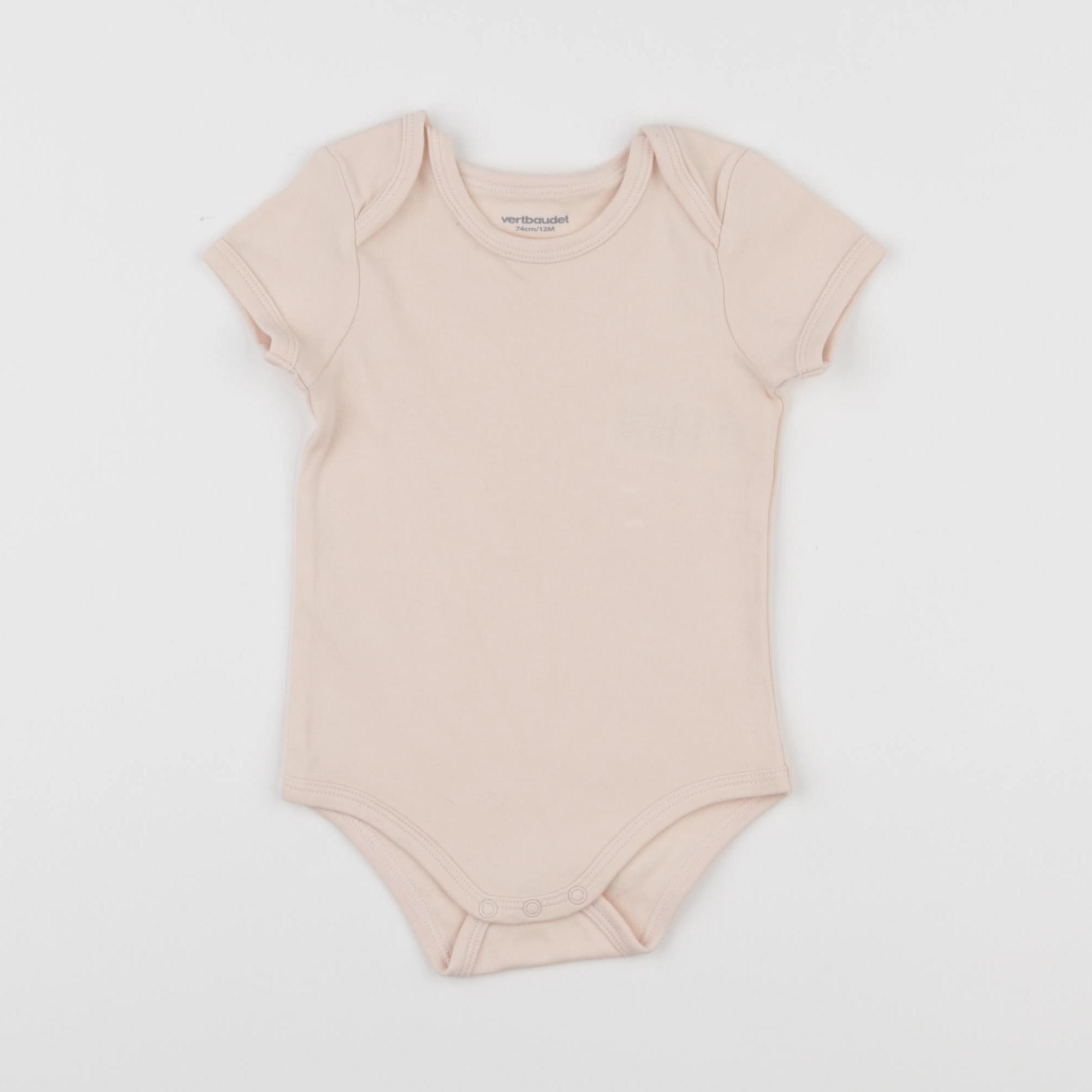 Vertbaudet - body rose - 12 mois