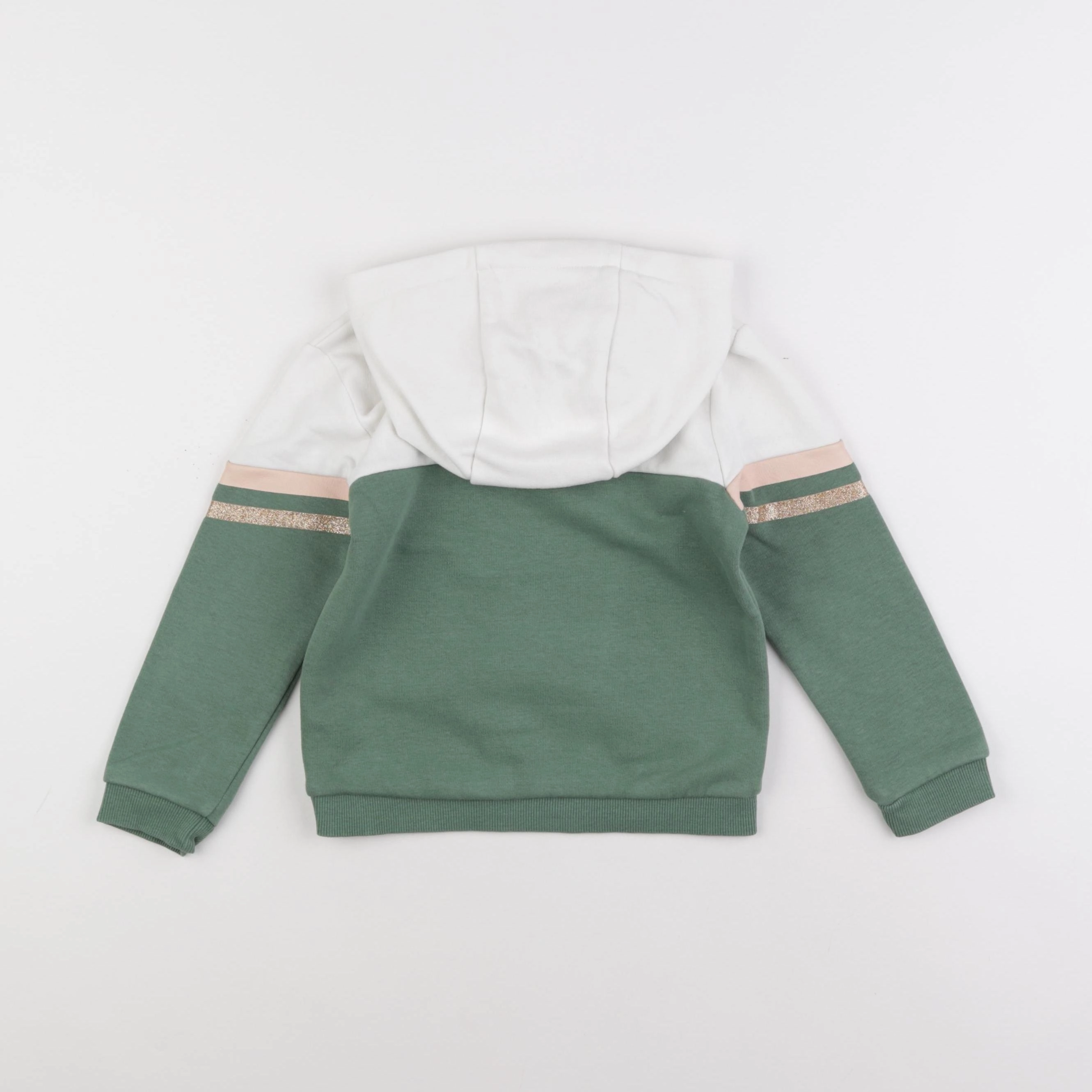 Vertbaudet - sweat vert - 4 ans