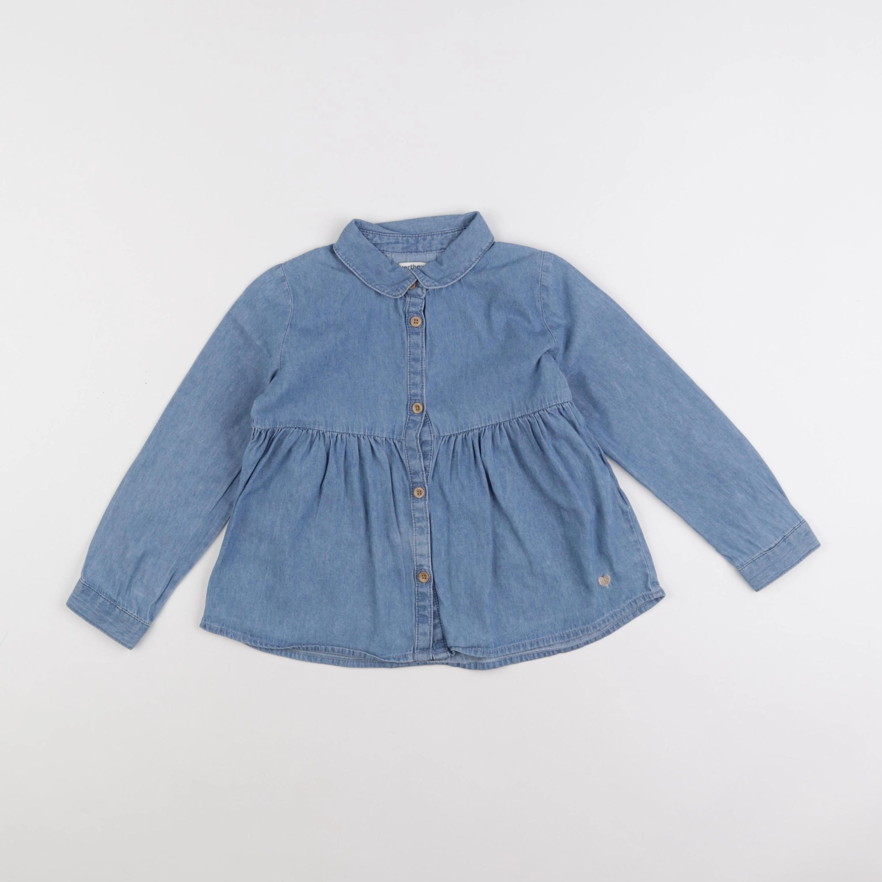 Vertbaudet - chemise bleu - 5 ans