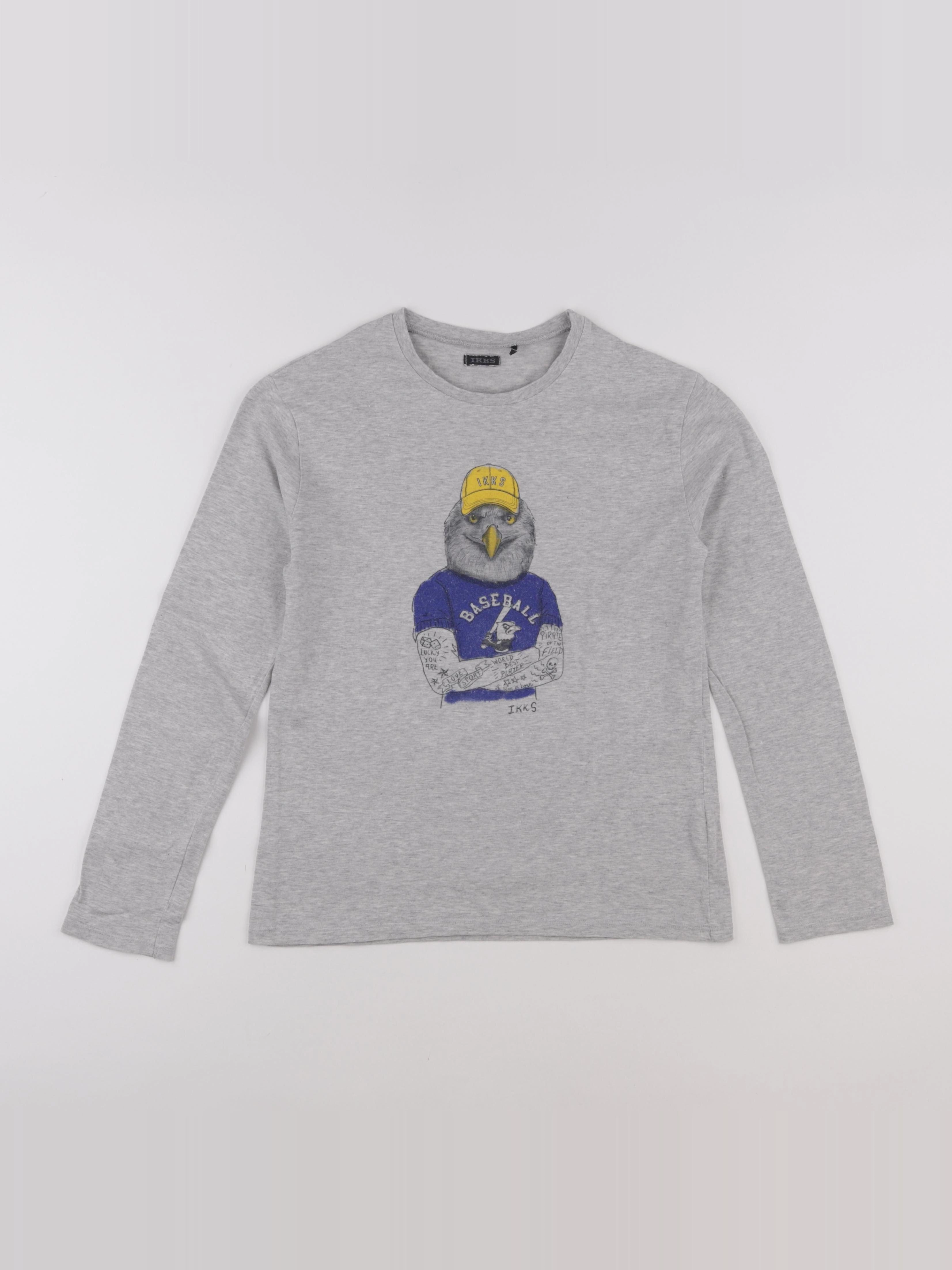 IKKS - tee-shirt gris - 12 ans