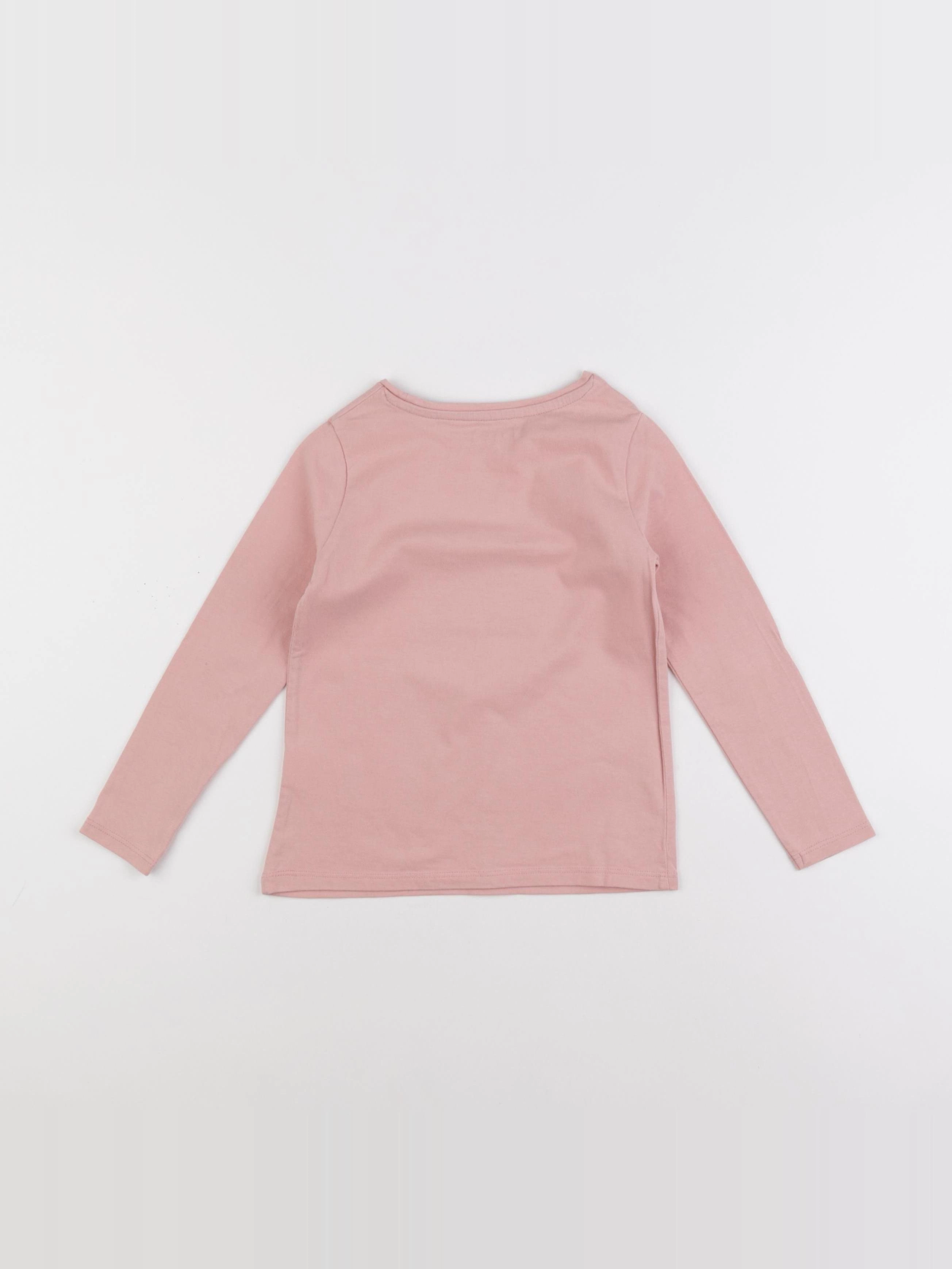 Vertbaudet - tee-shirt rose - 4 ans