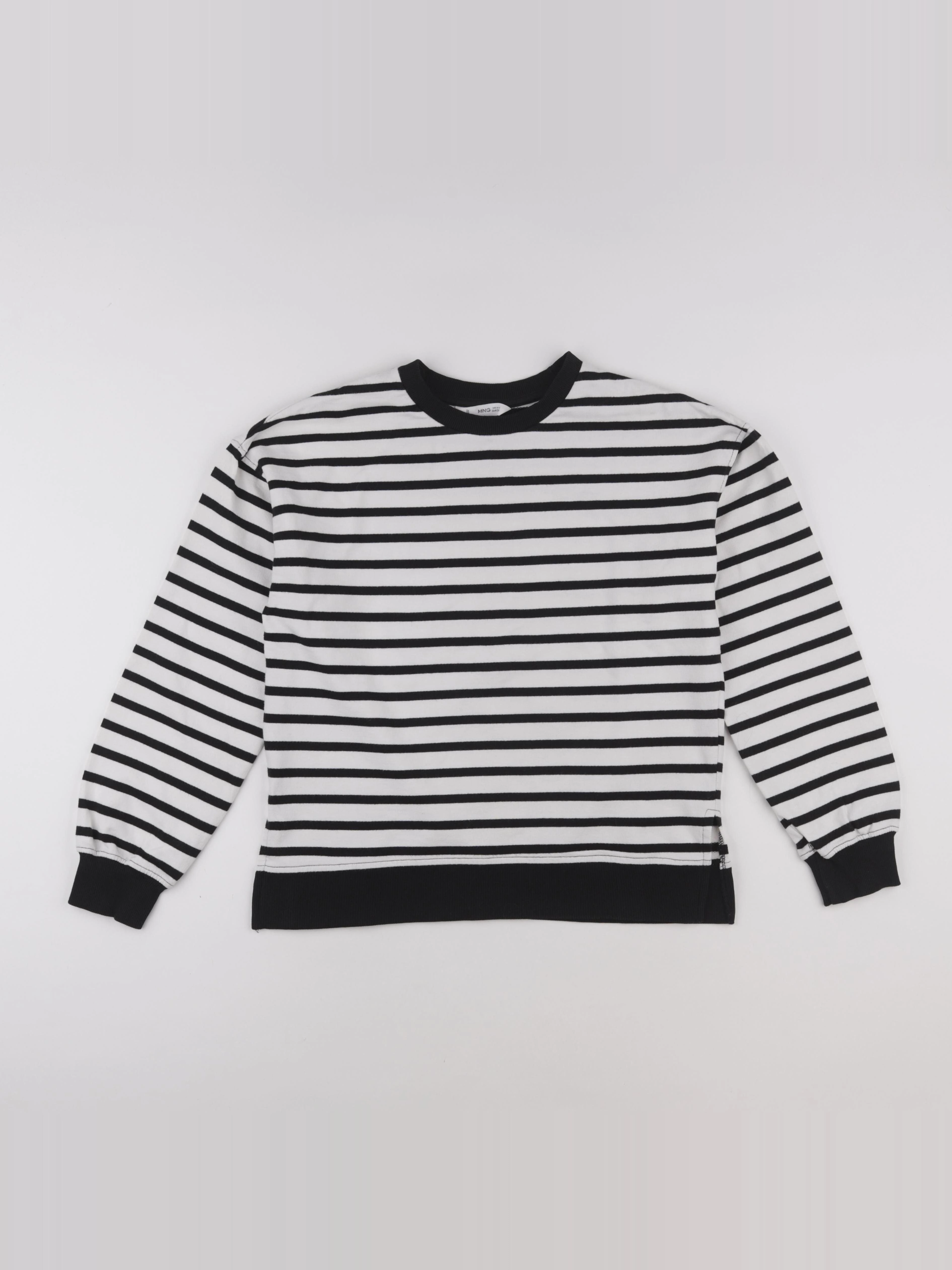 Mango - sweat blanc, noir - 13/14 ans