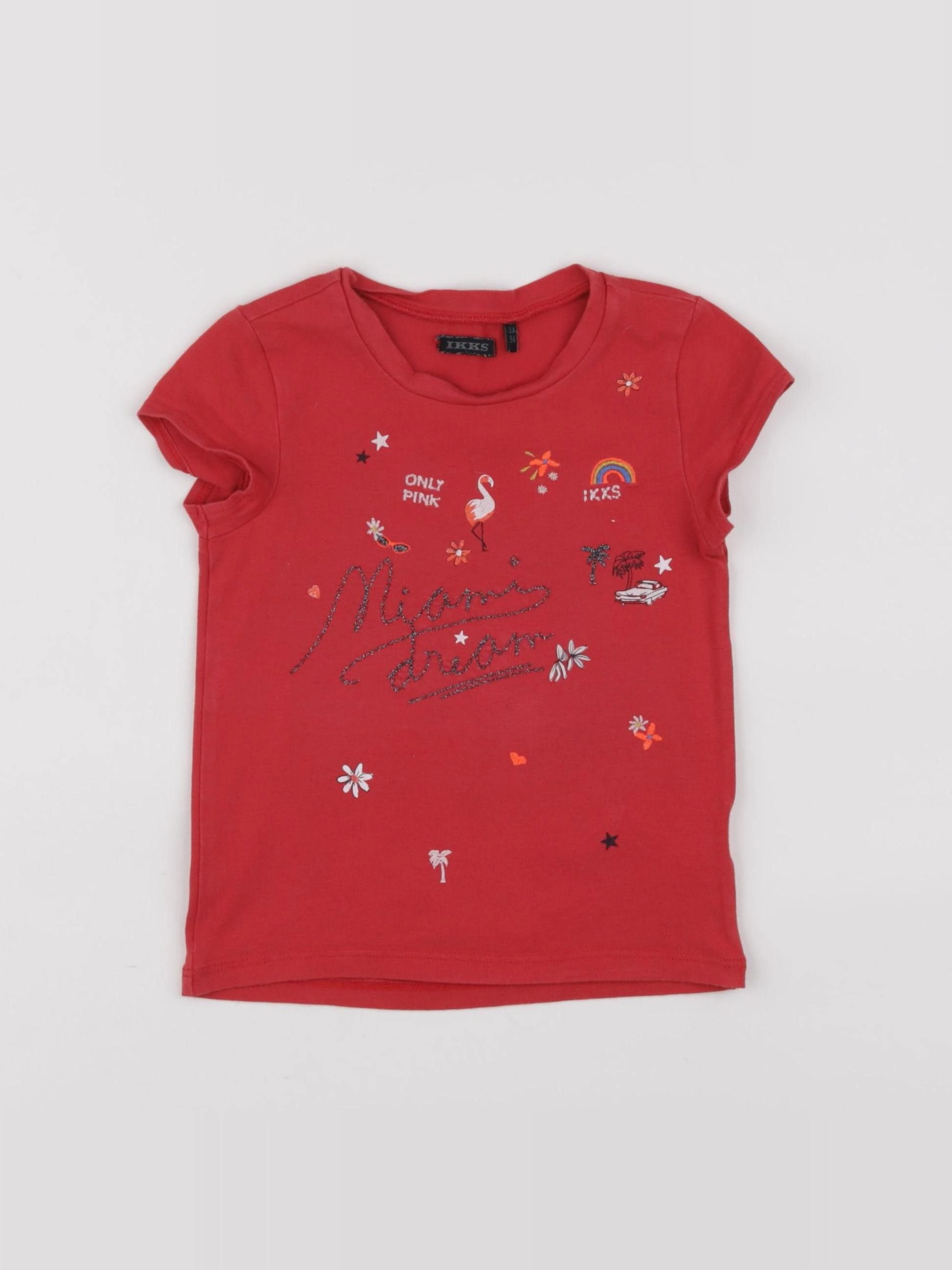 IKKS - tee-shirt rouge - 3 ans