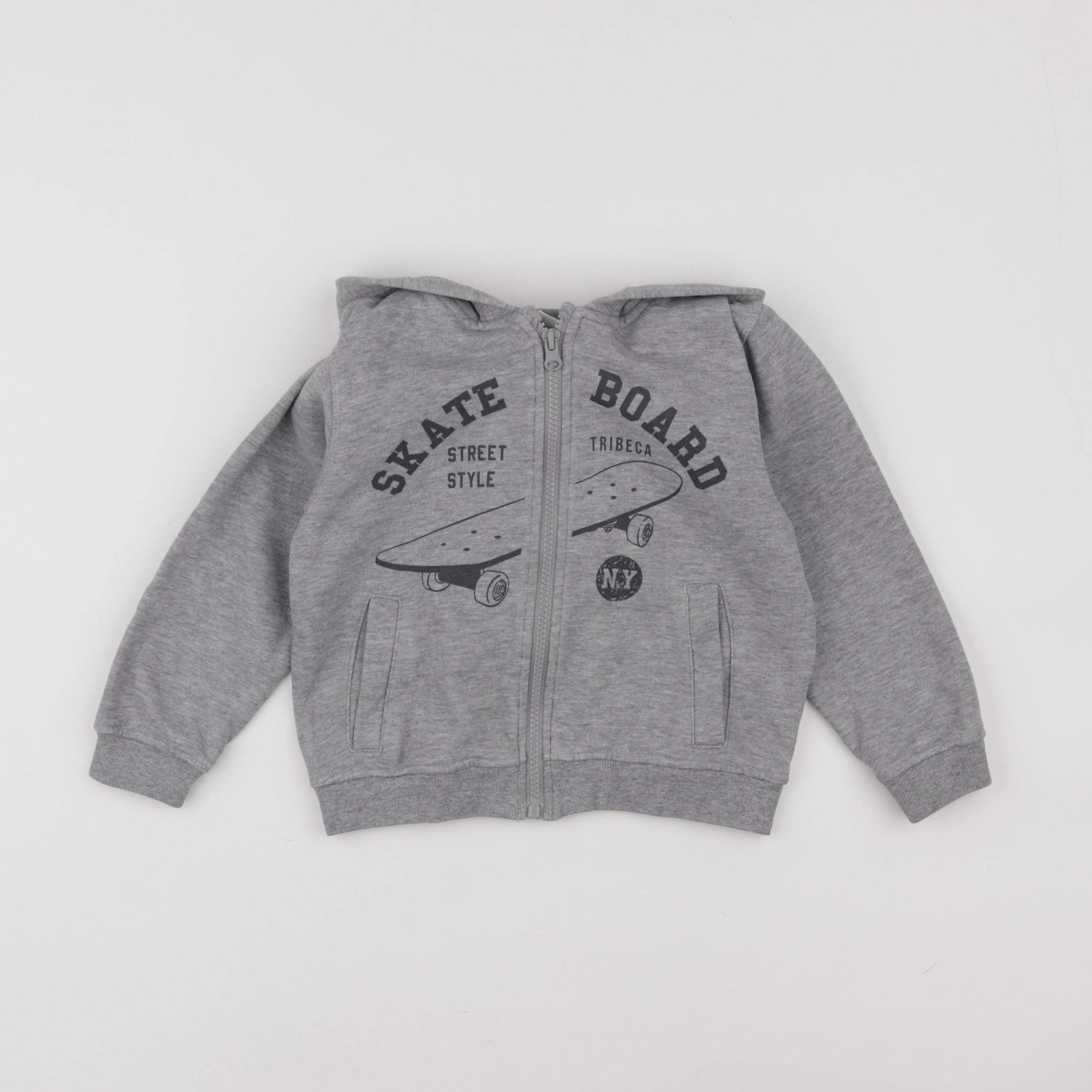 Vertbaudet - sweat gris - 5 ans