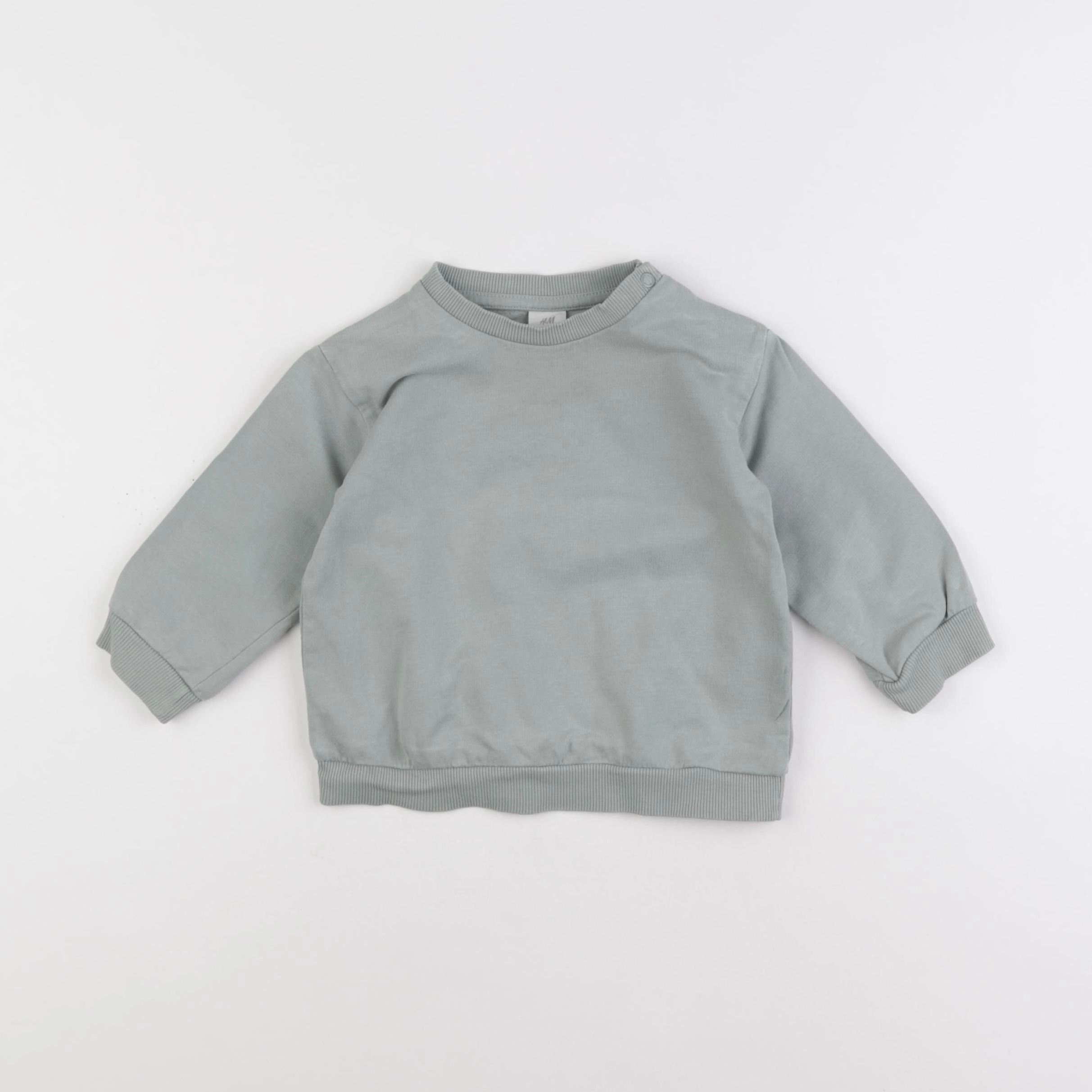 H&M - sweat vert - 9/12 mois