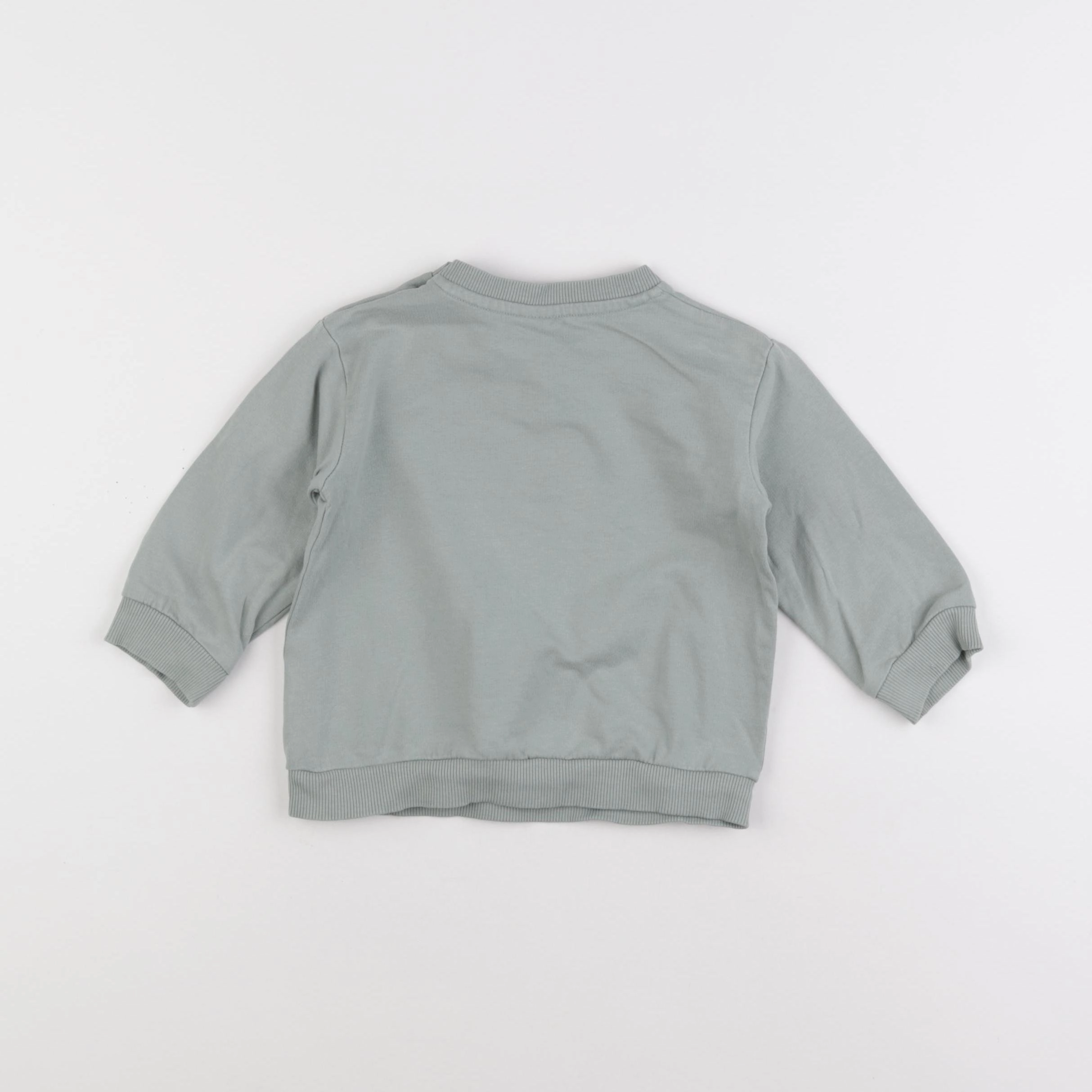 H&M - sweat vert - 9/12 mois