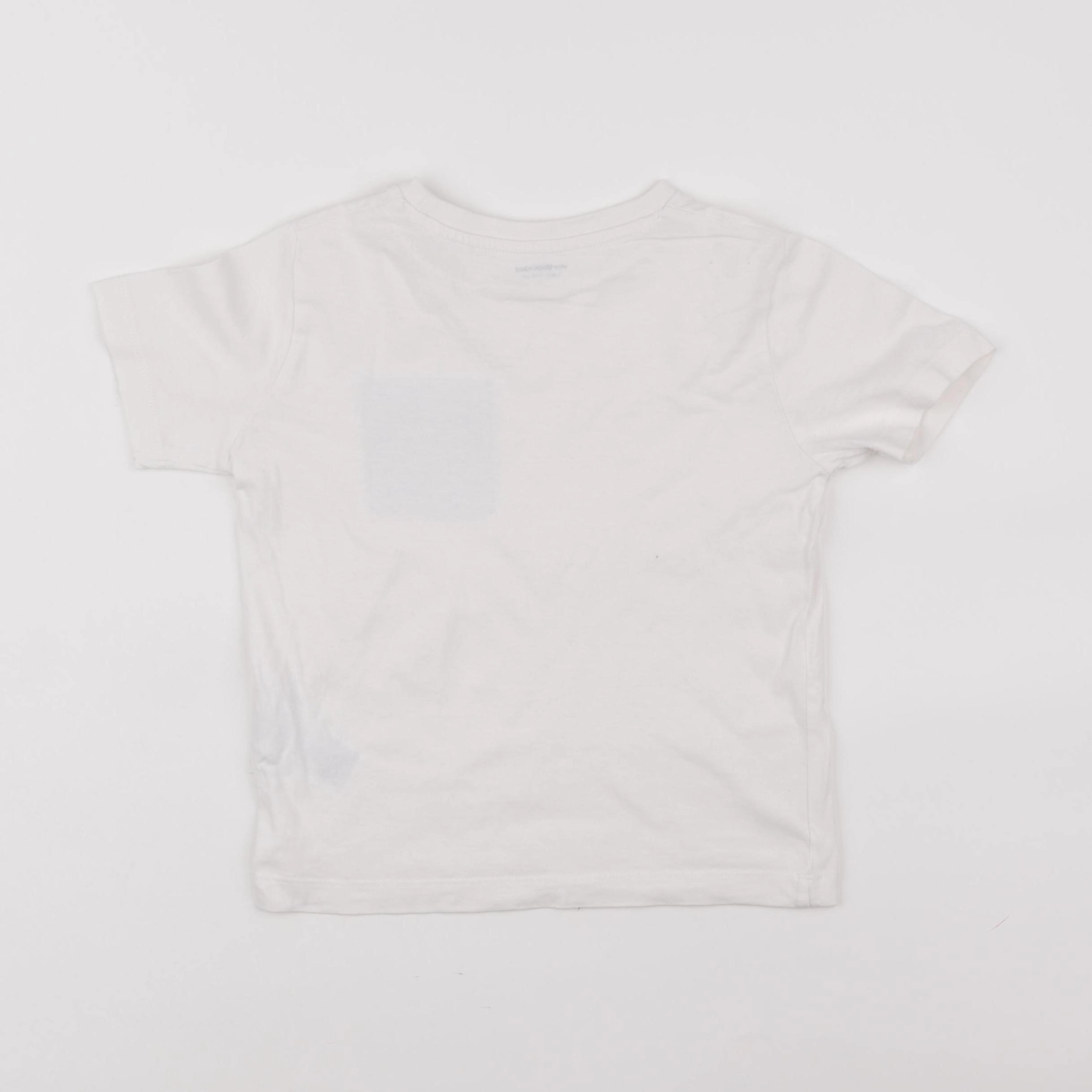 Vertbaudet - tee-shirt blanc - 5 ans