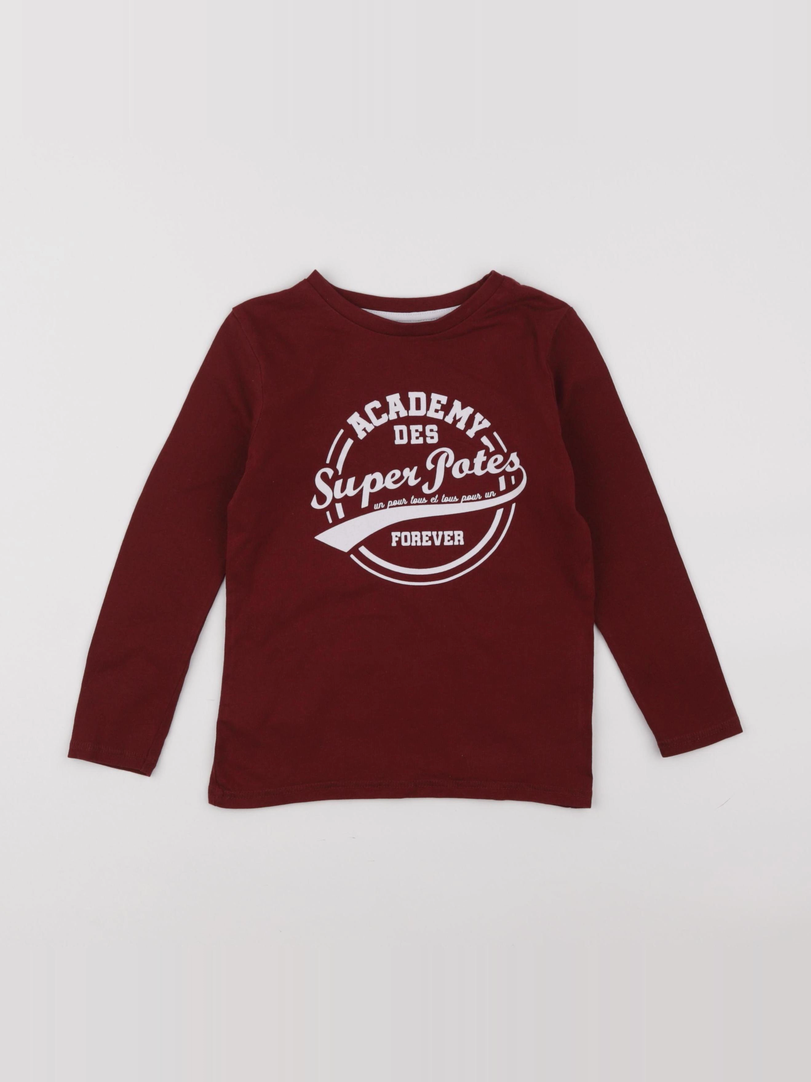Vertbaudet - tee-shirt rouge - 5 ans