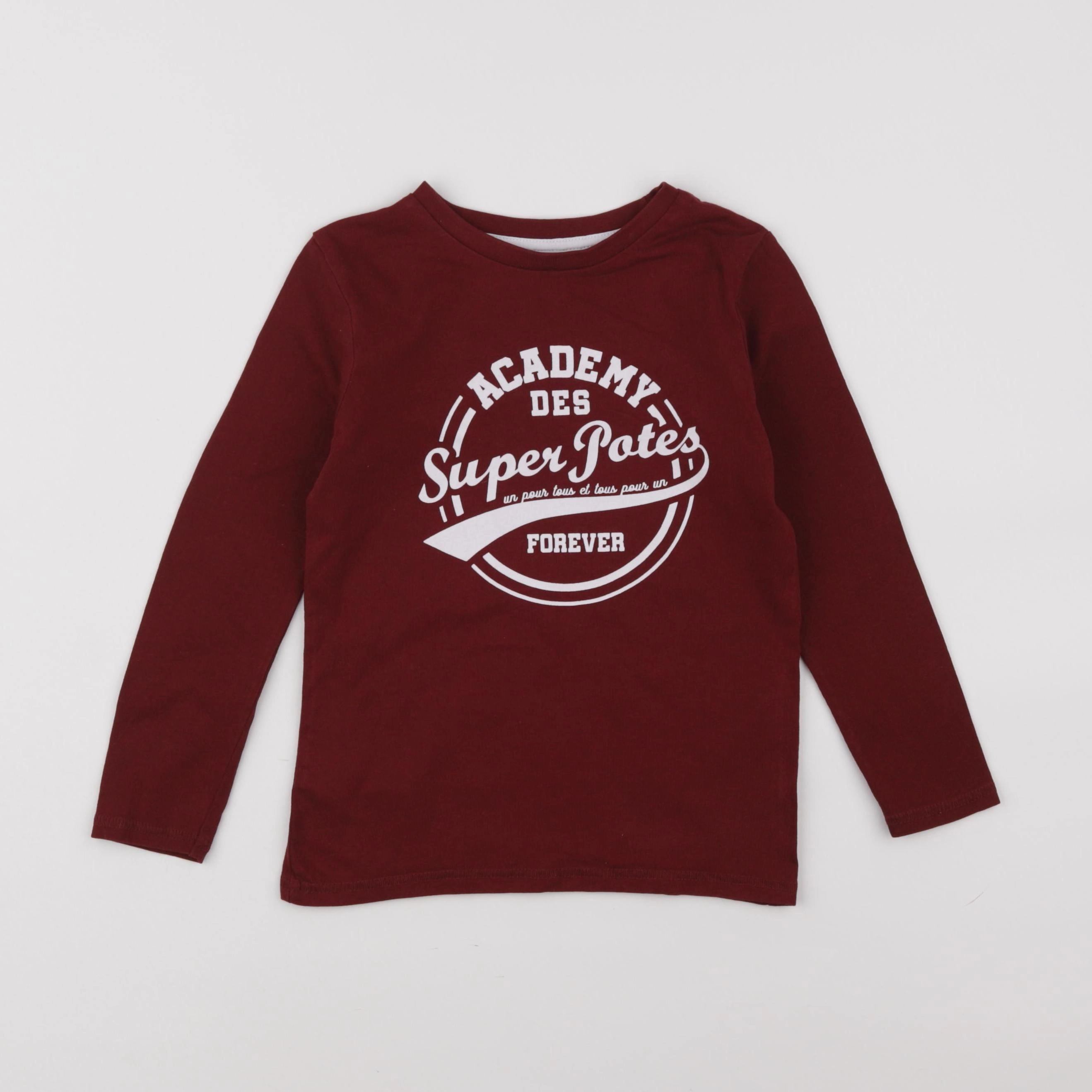 Vertbaudet - tee-shirt rouge - 5 ans
