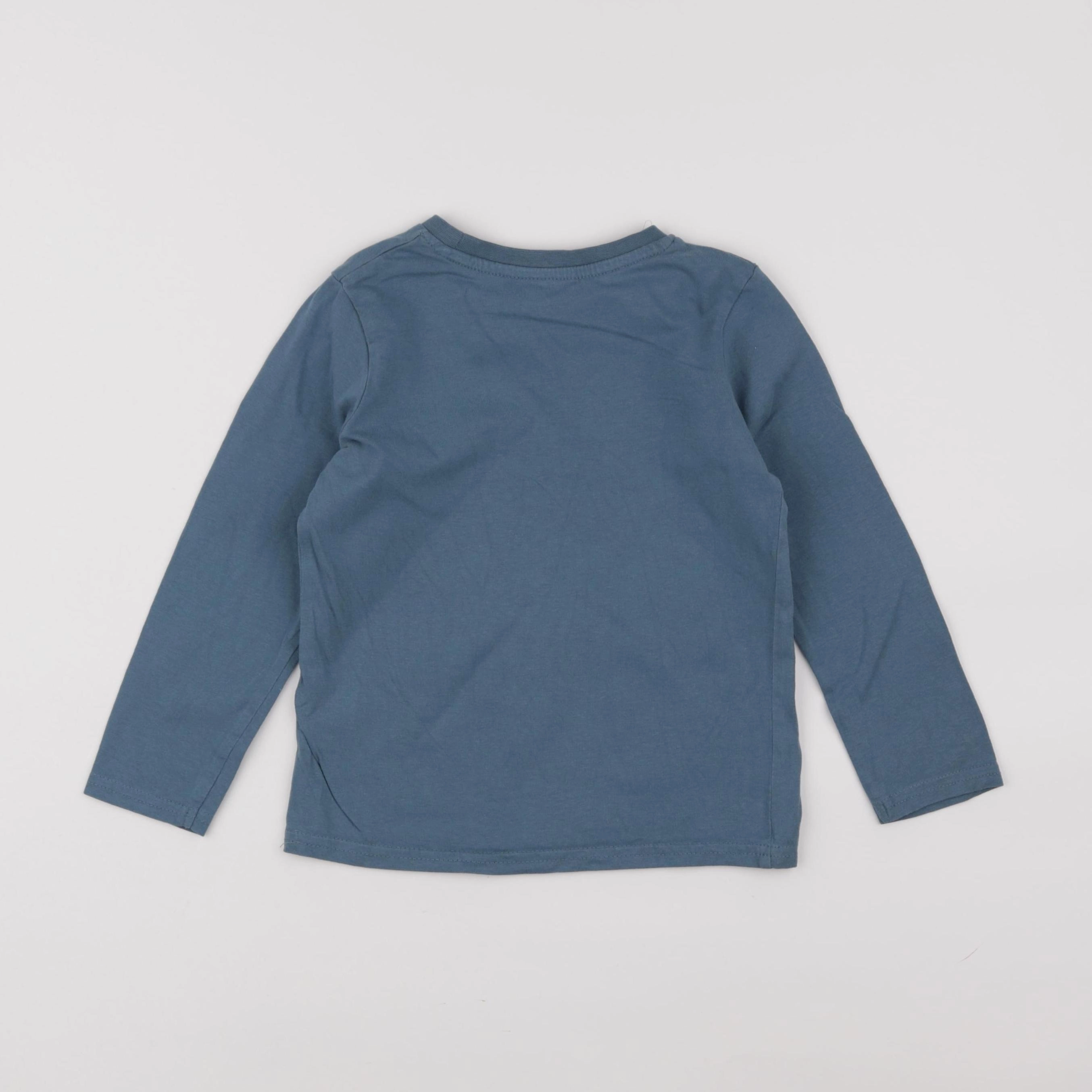 Vertbaudet - tee-shirt bleu - 4 ans