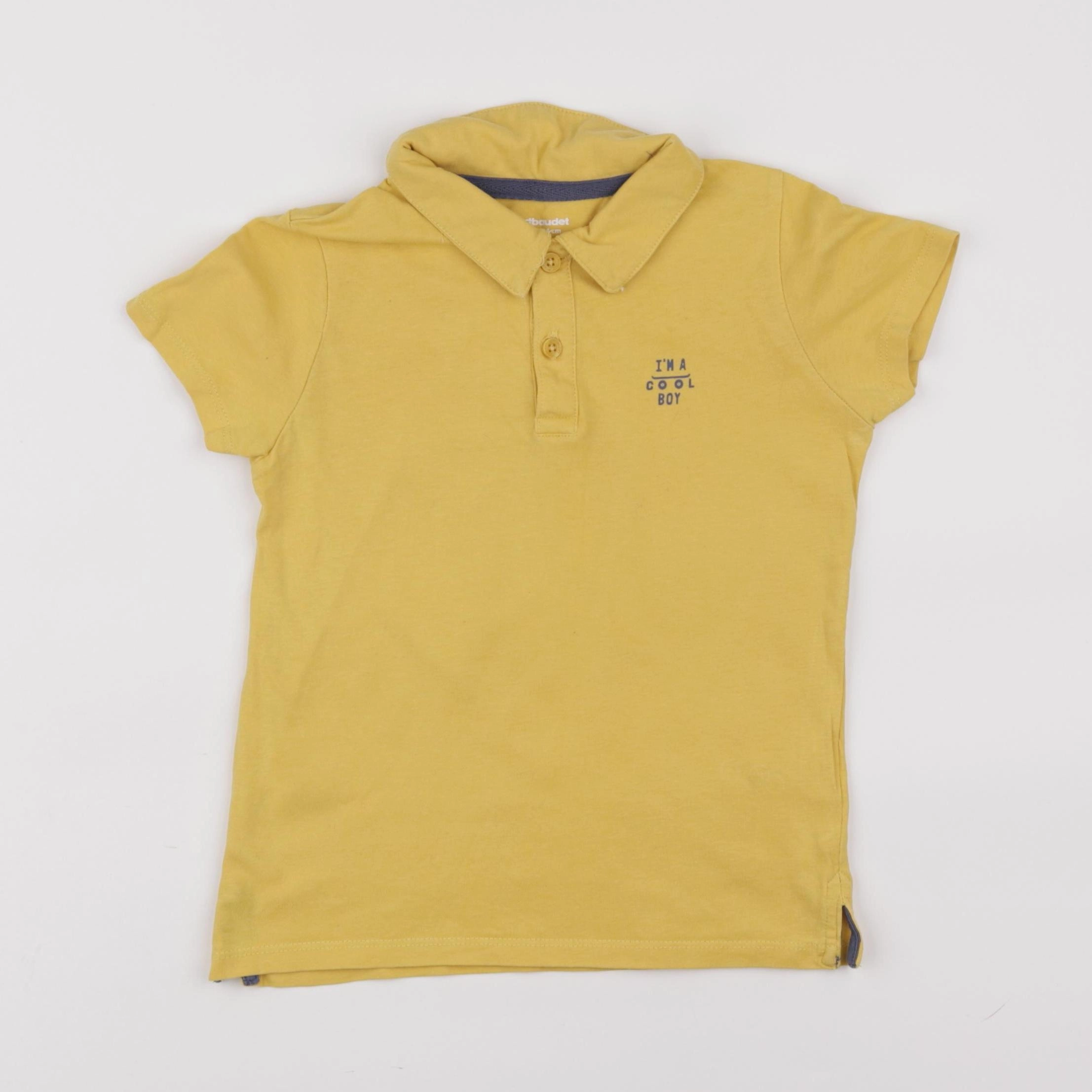 Vertbaudet - polo jaune - 4 ans