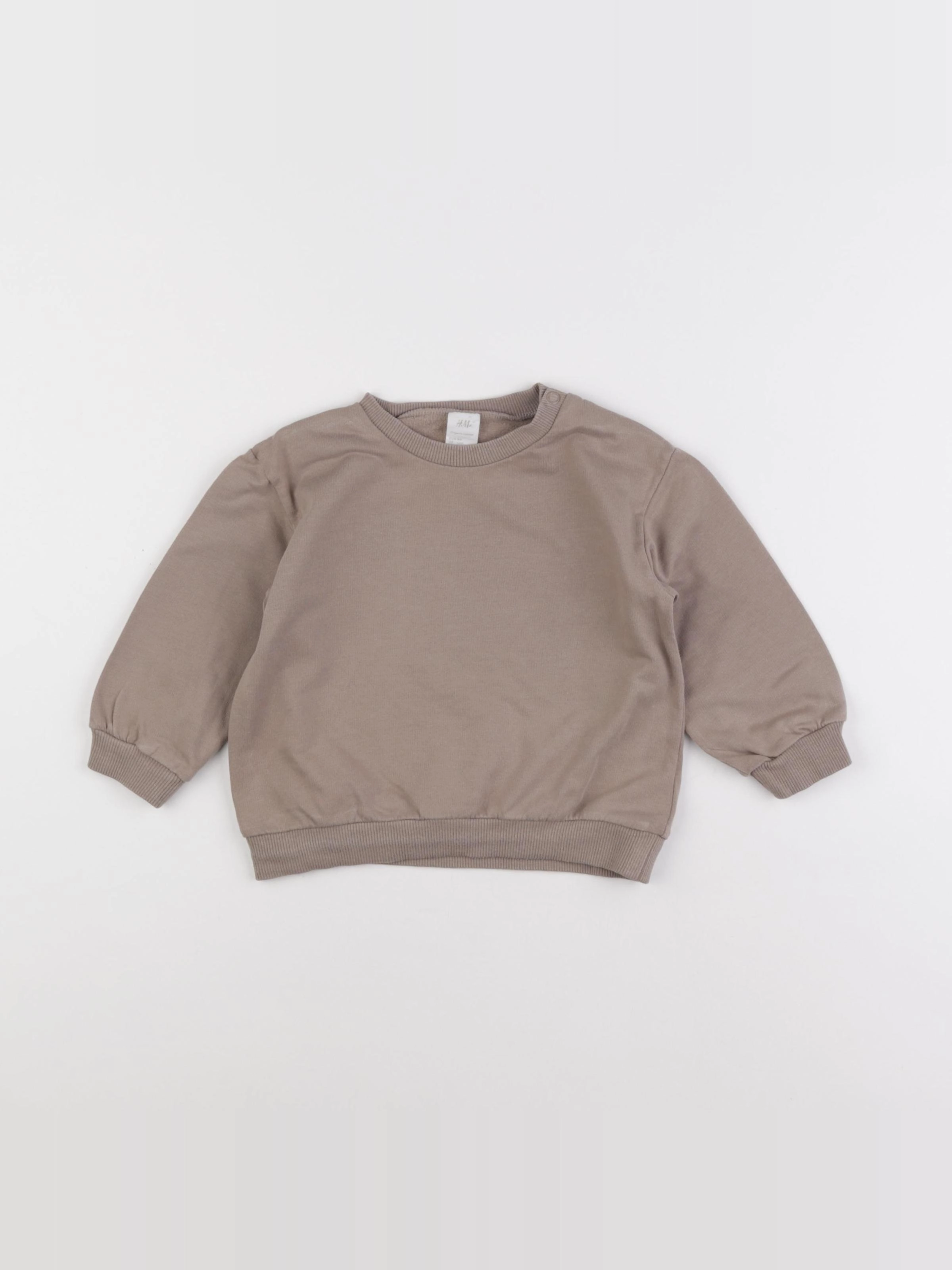 H&M - sweat marron - 9/12 mois