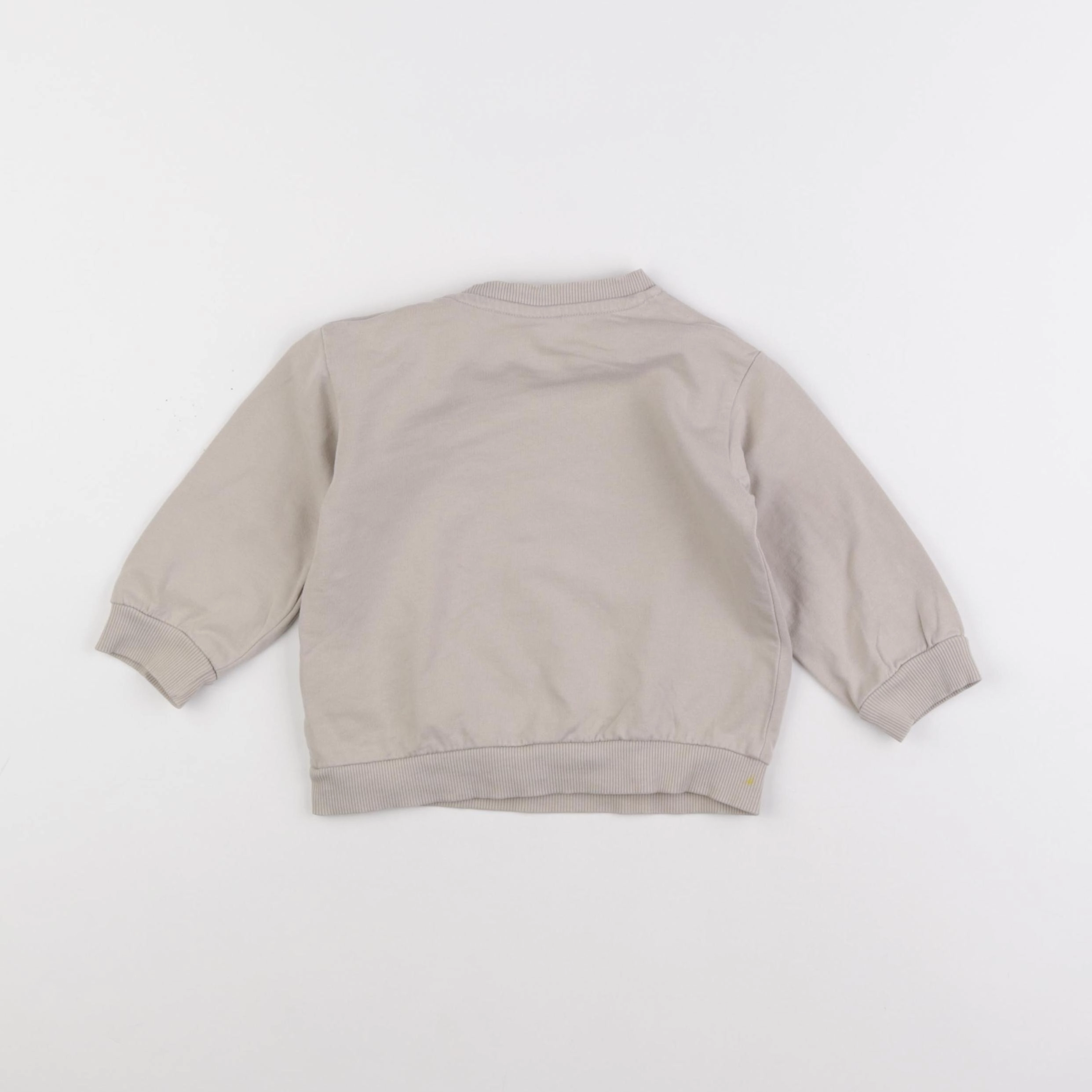 H&M - sweat beige - 9/12 mois