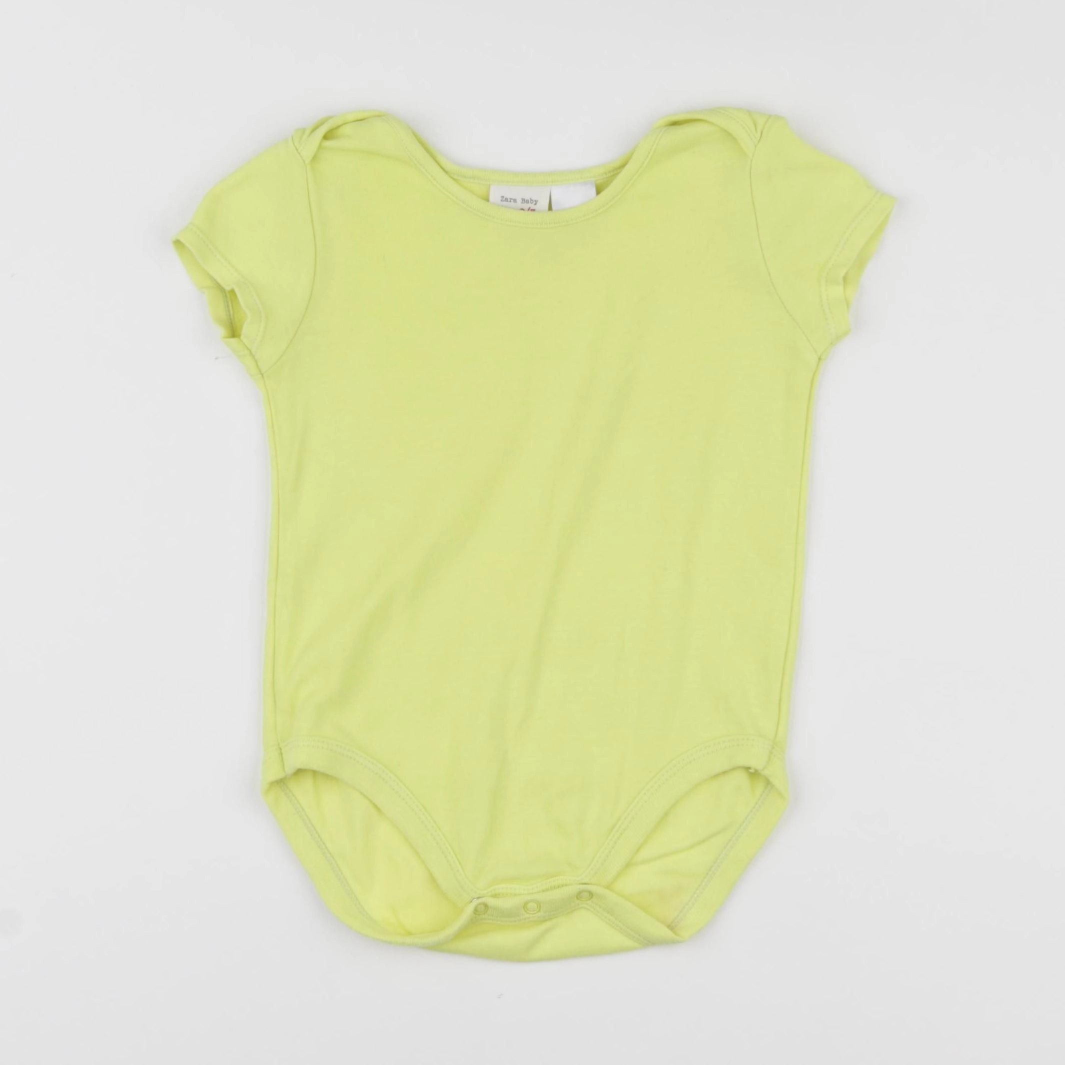Zara - body jaune fluo - 2/3 ans