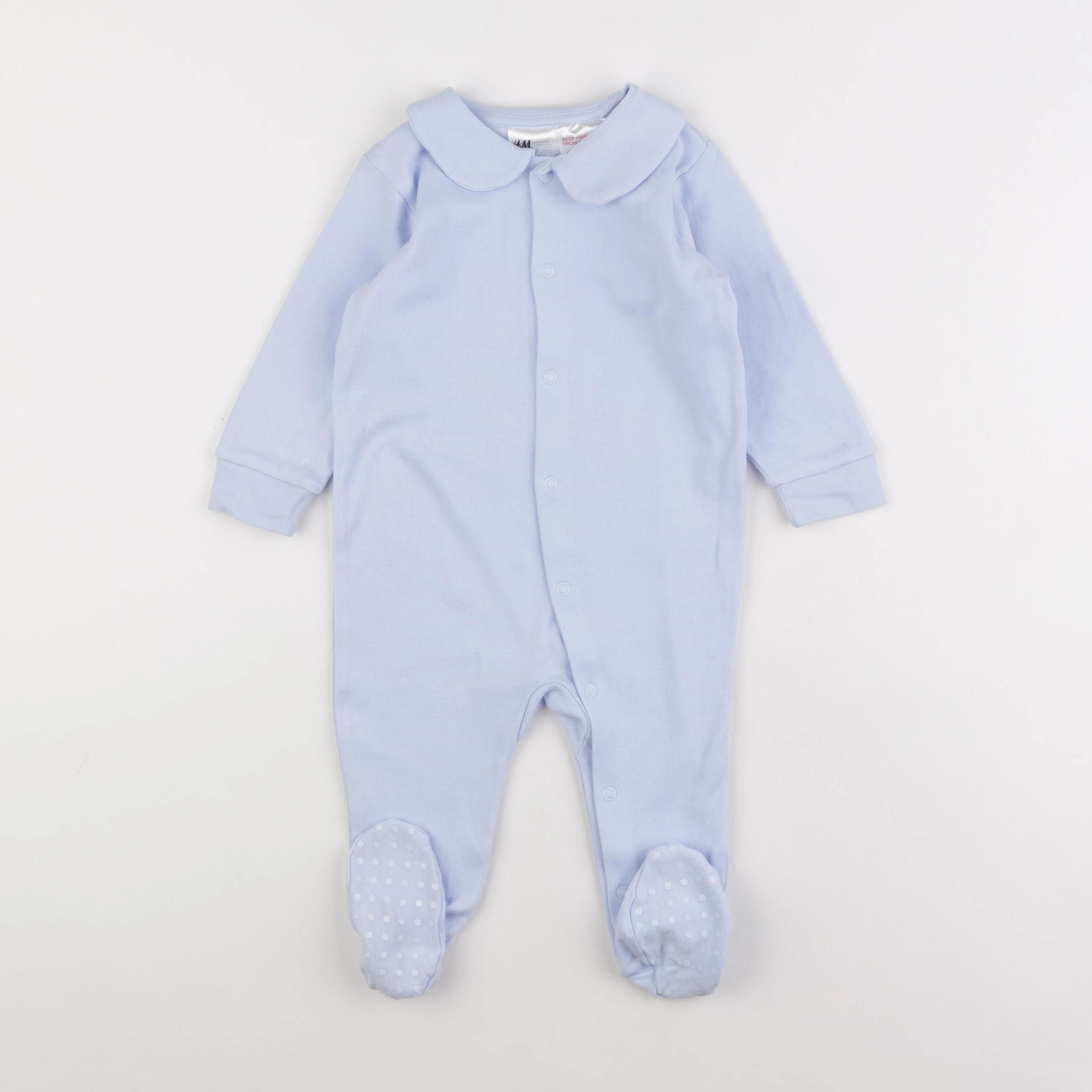 H&M - pyjama coton violet - 9 mois