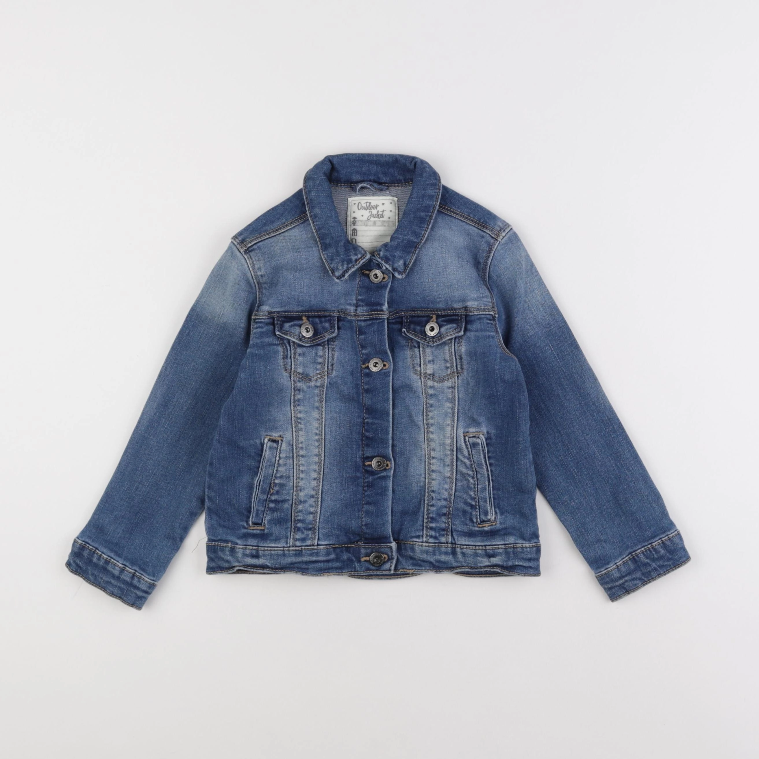 Vertbaudet - veste bleu - 4 ans
