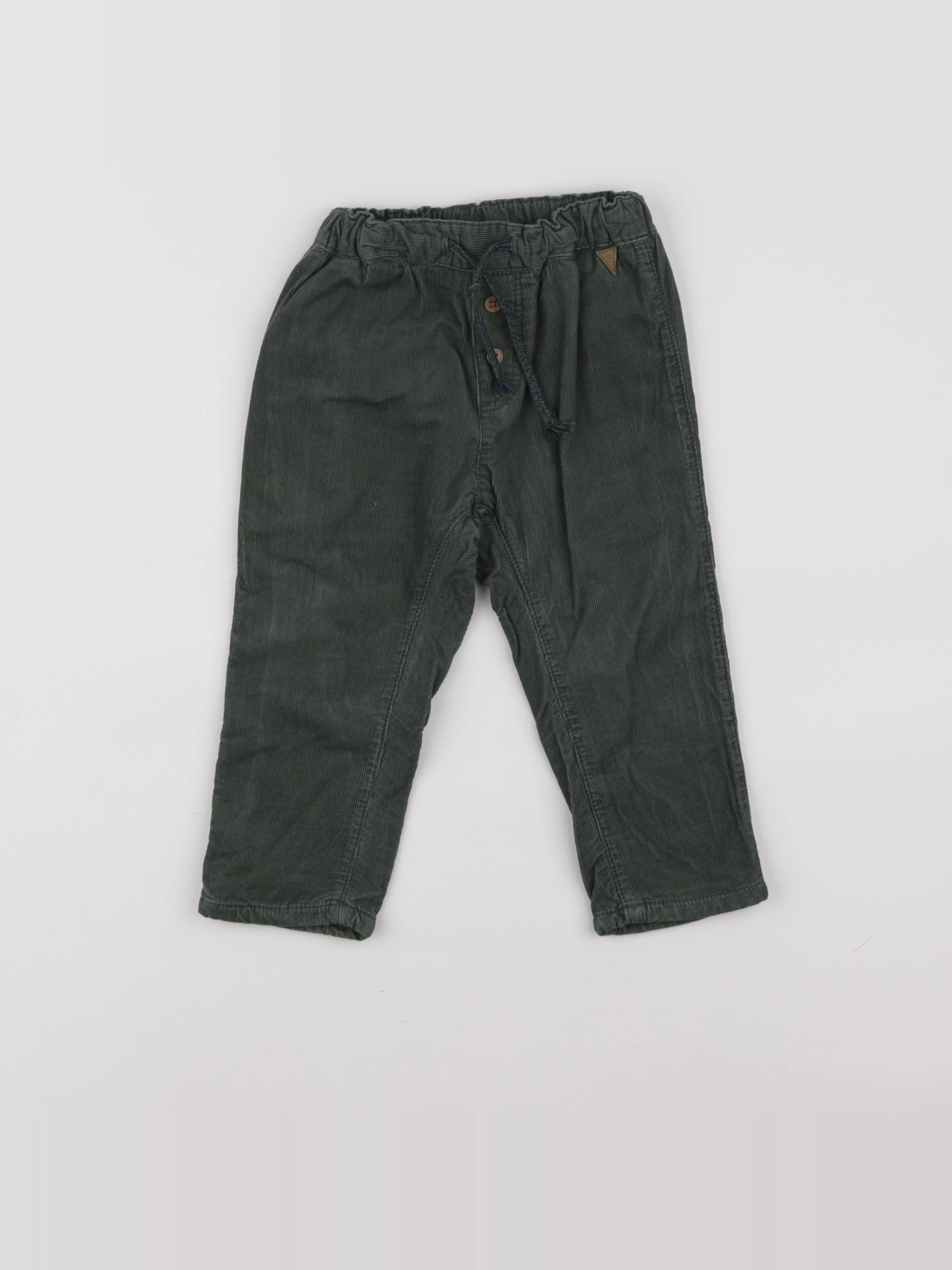 H&M - pantalon vert - 12/18 mois