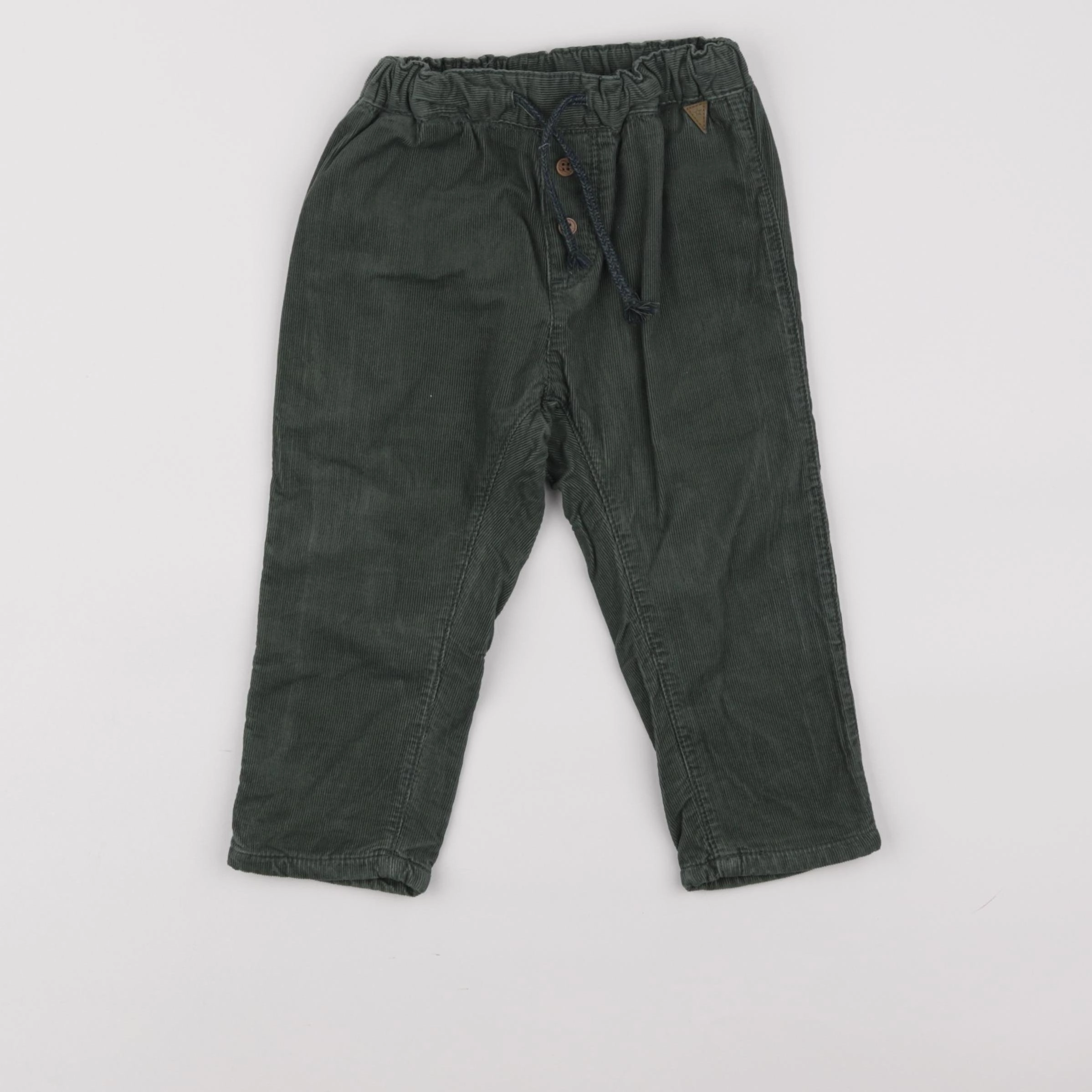 H&M - pantalon vert - 12/18 mois