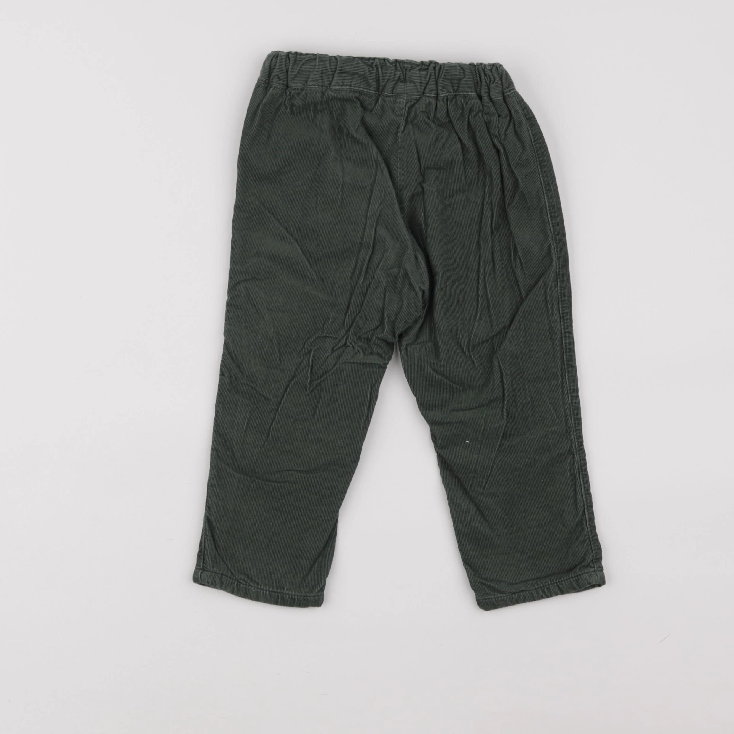 H&M - pantalon vert - 12/18 mois