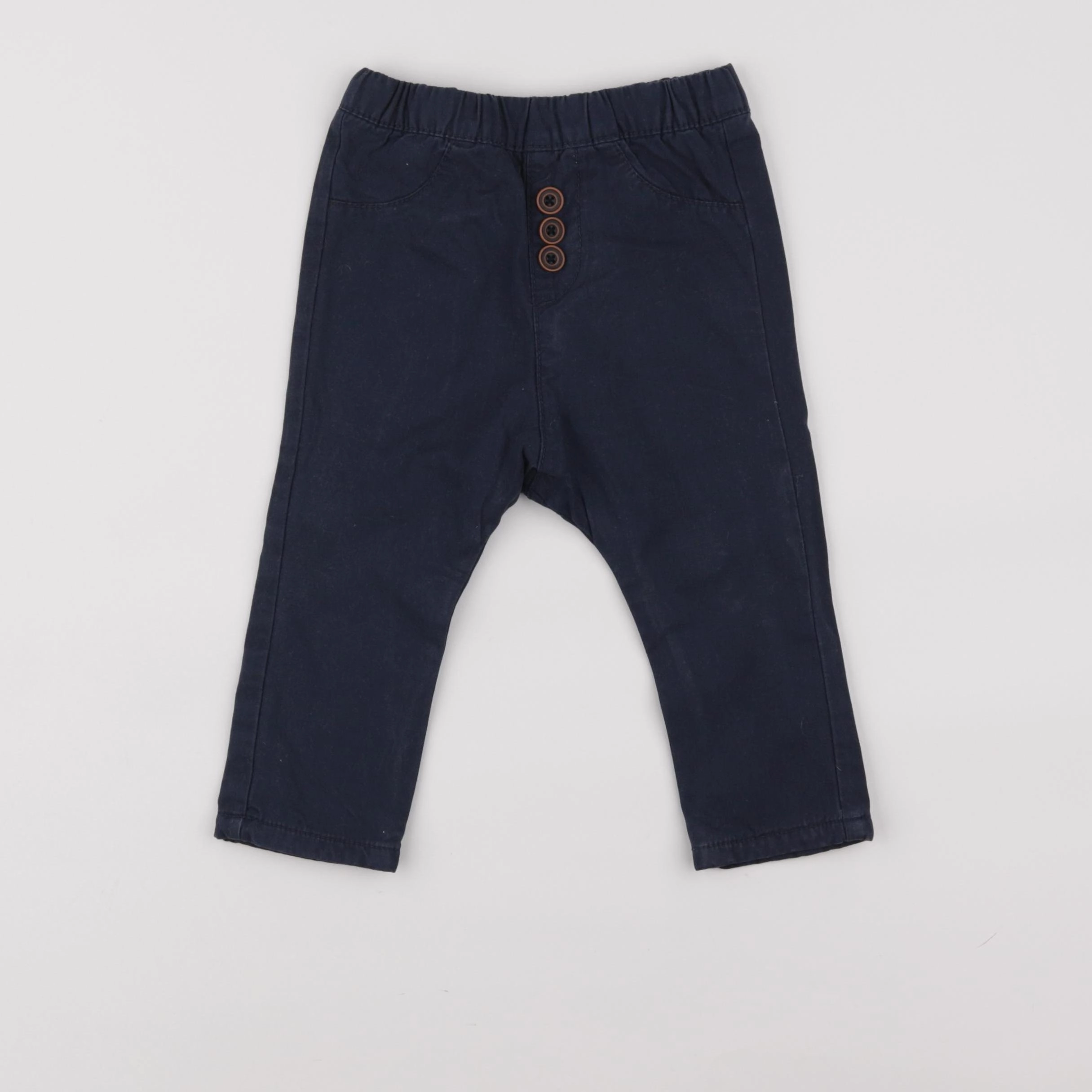 Tape à l'oeil - pantalon doublé bleu - 18 mois