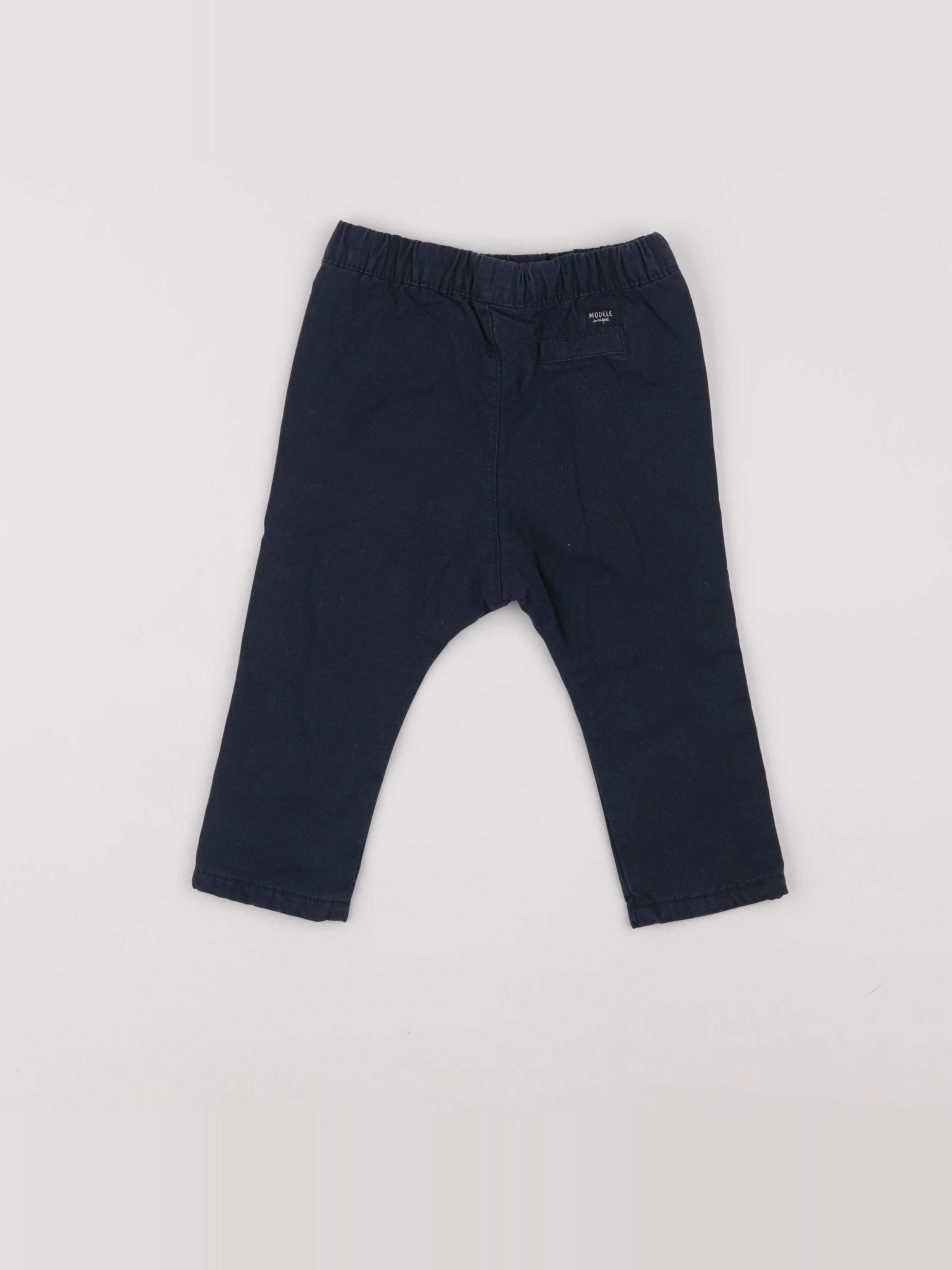Tape à l'oeil - pantalon doublé bleu - 18 mois