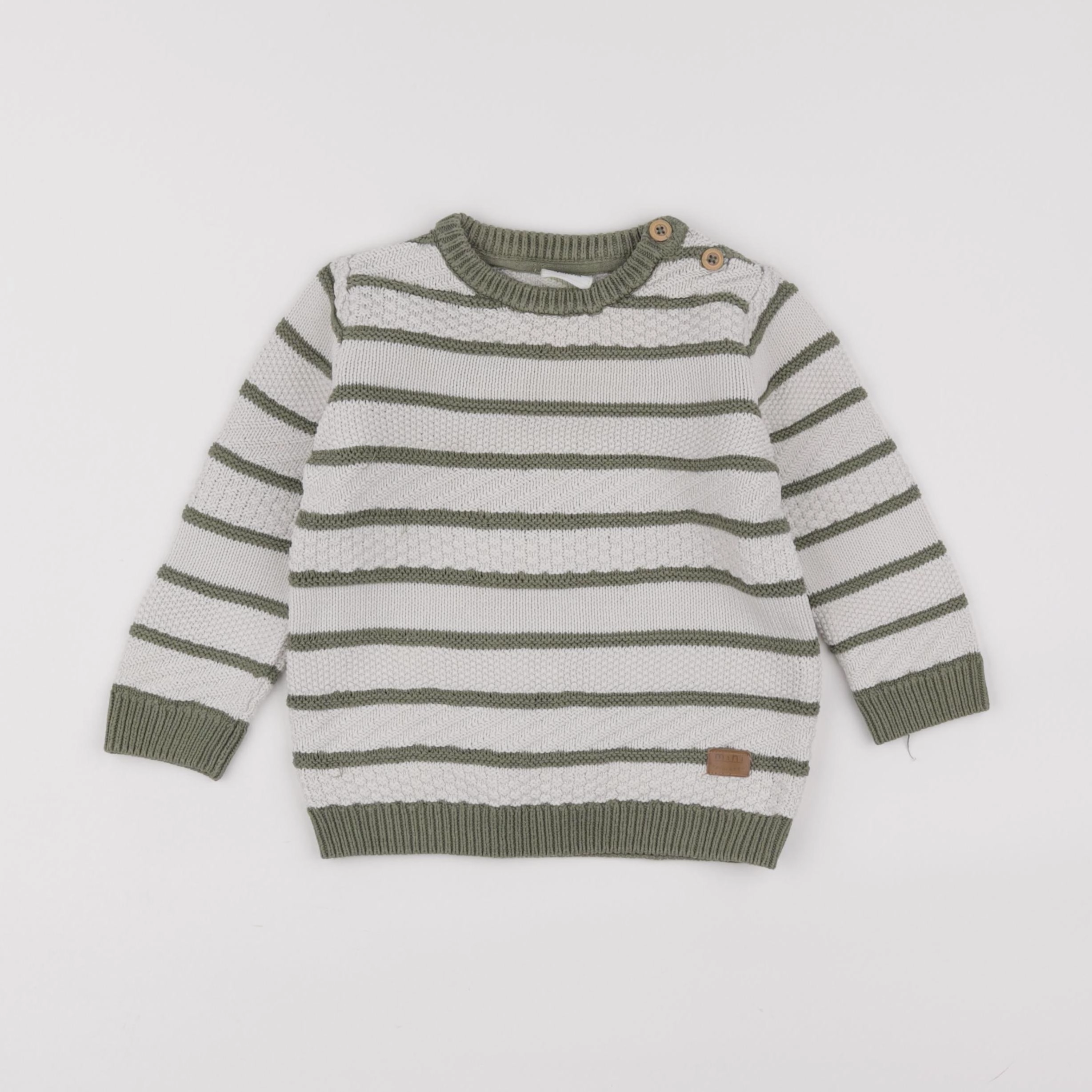 Tape à l'oeil - pull beige, vert - 18 mois