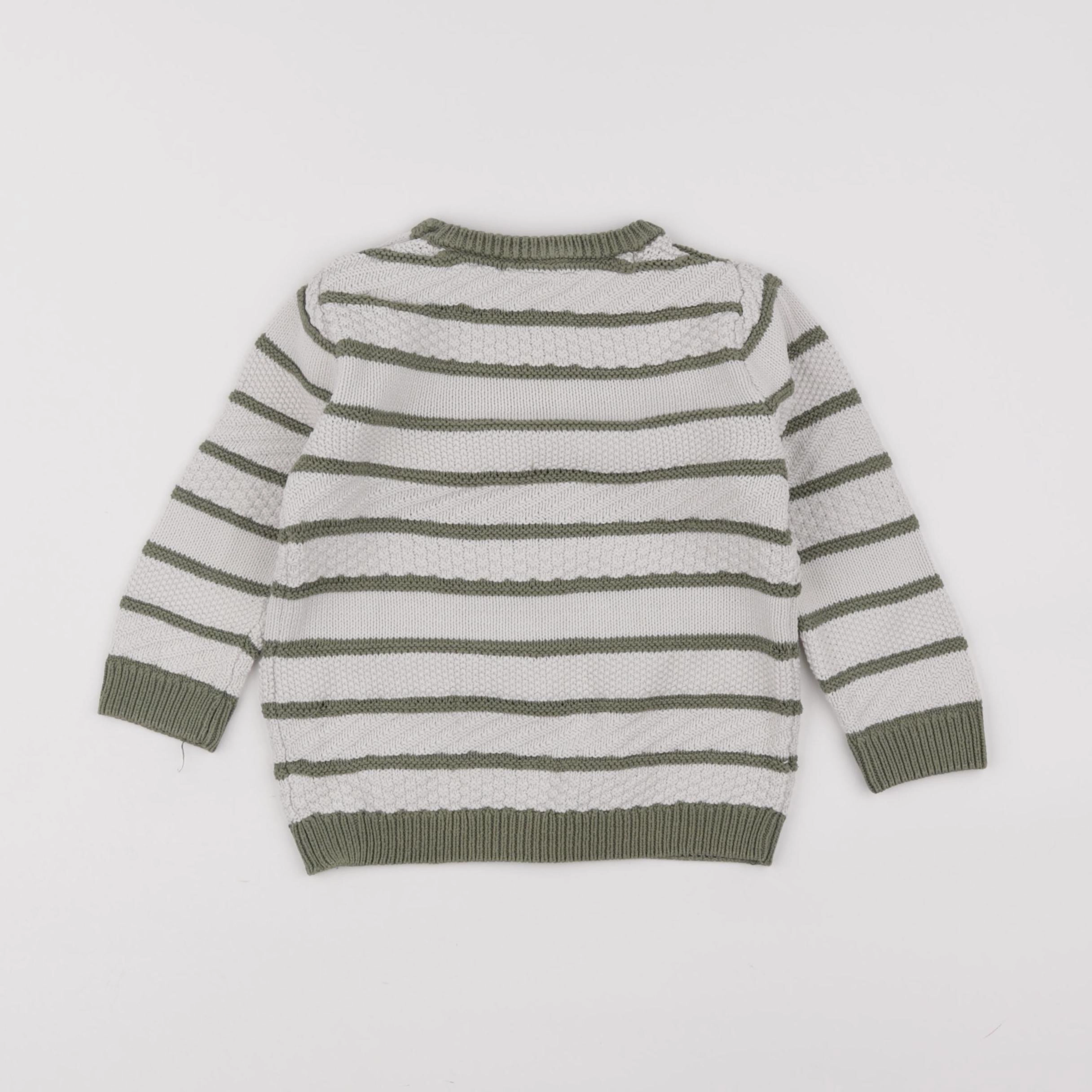 Tape à l'oeil - pull beige, vert - 18 mois