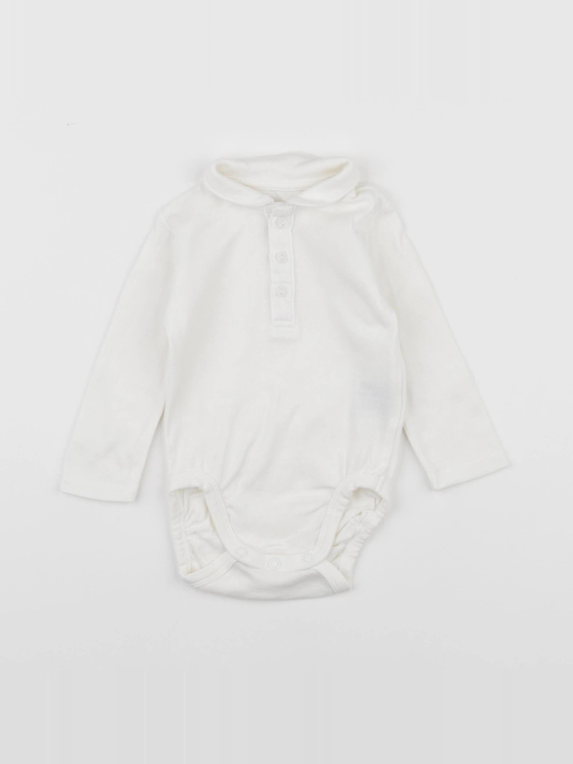 H&M - body à col blanc - 3 mois