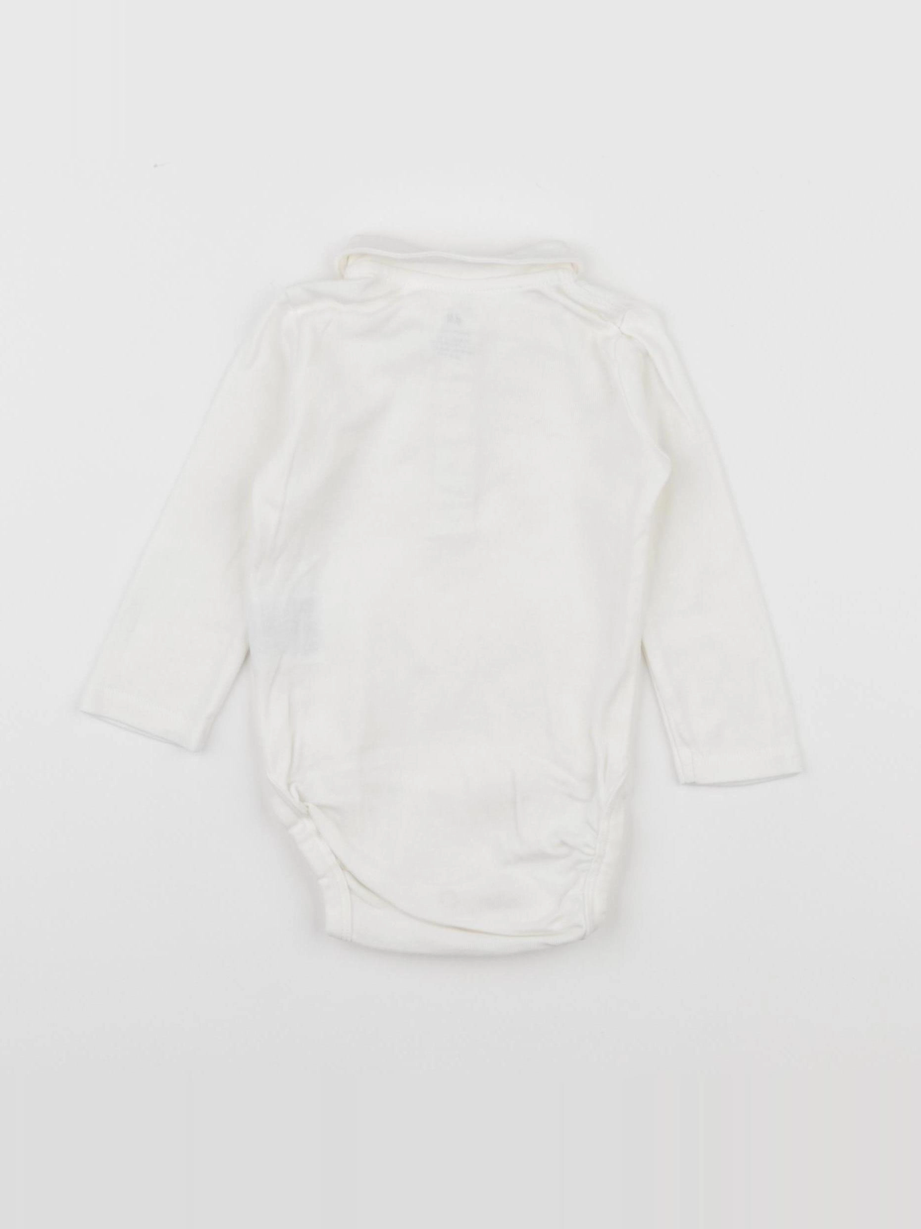 H&M - body à col blanc - 3 mois