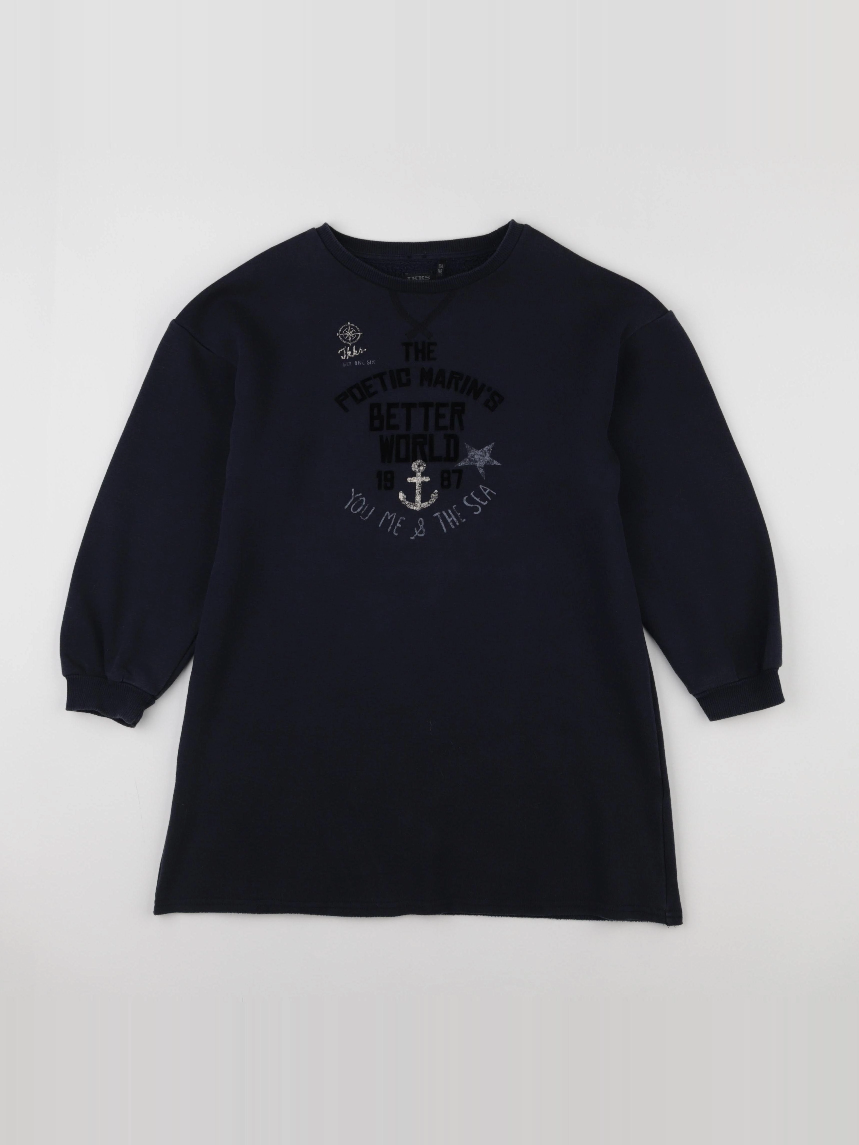 IKKS - robe bleu - 10 ans