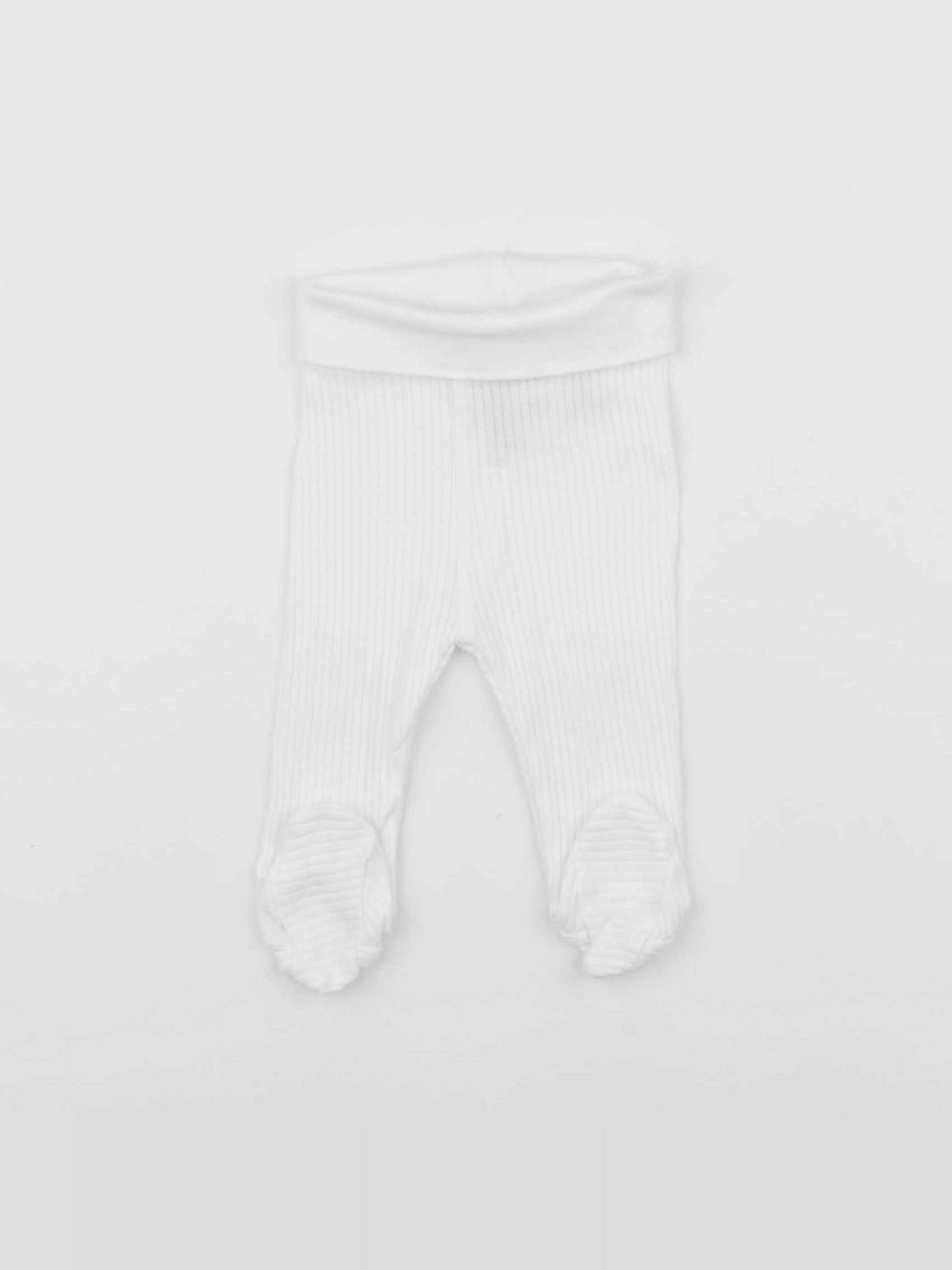 H&M - legging blanc - 1 mois