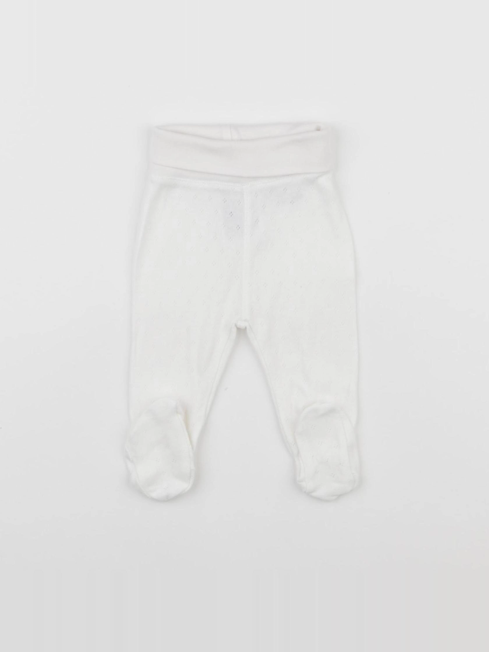H&M - legging blanc - 1 mois