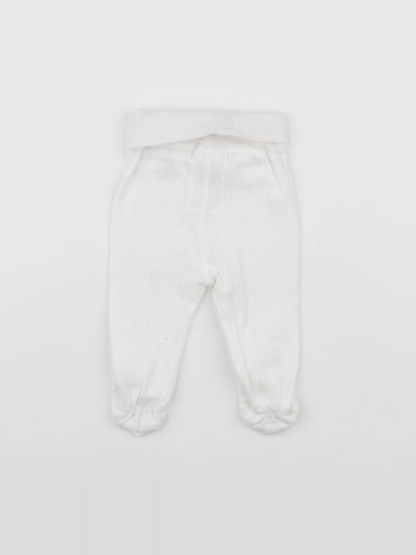 H&M - legging blanc - 1 mois