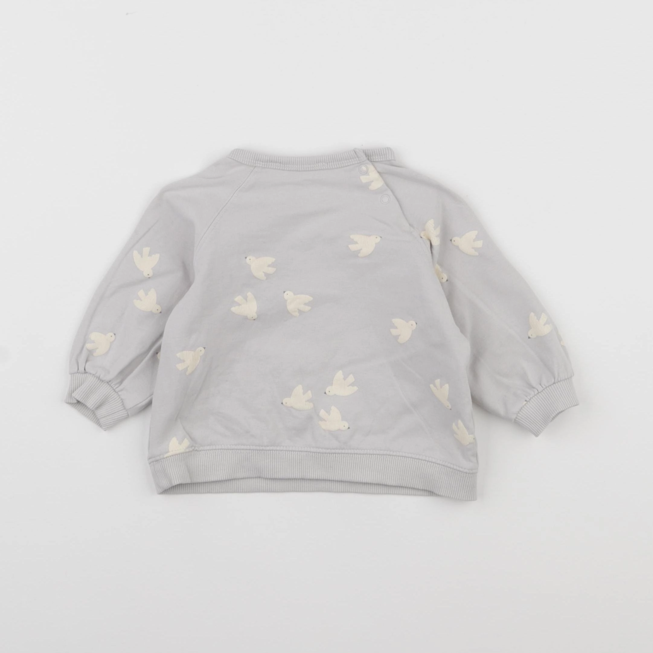 Zara - sweat bleu - 1/3 mois