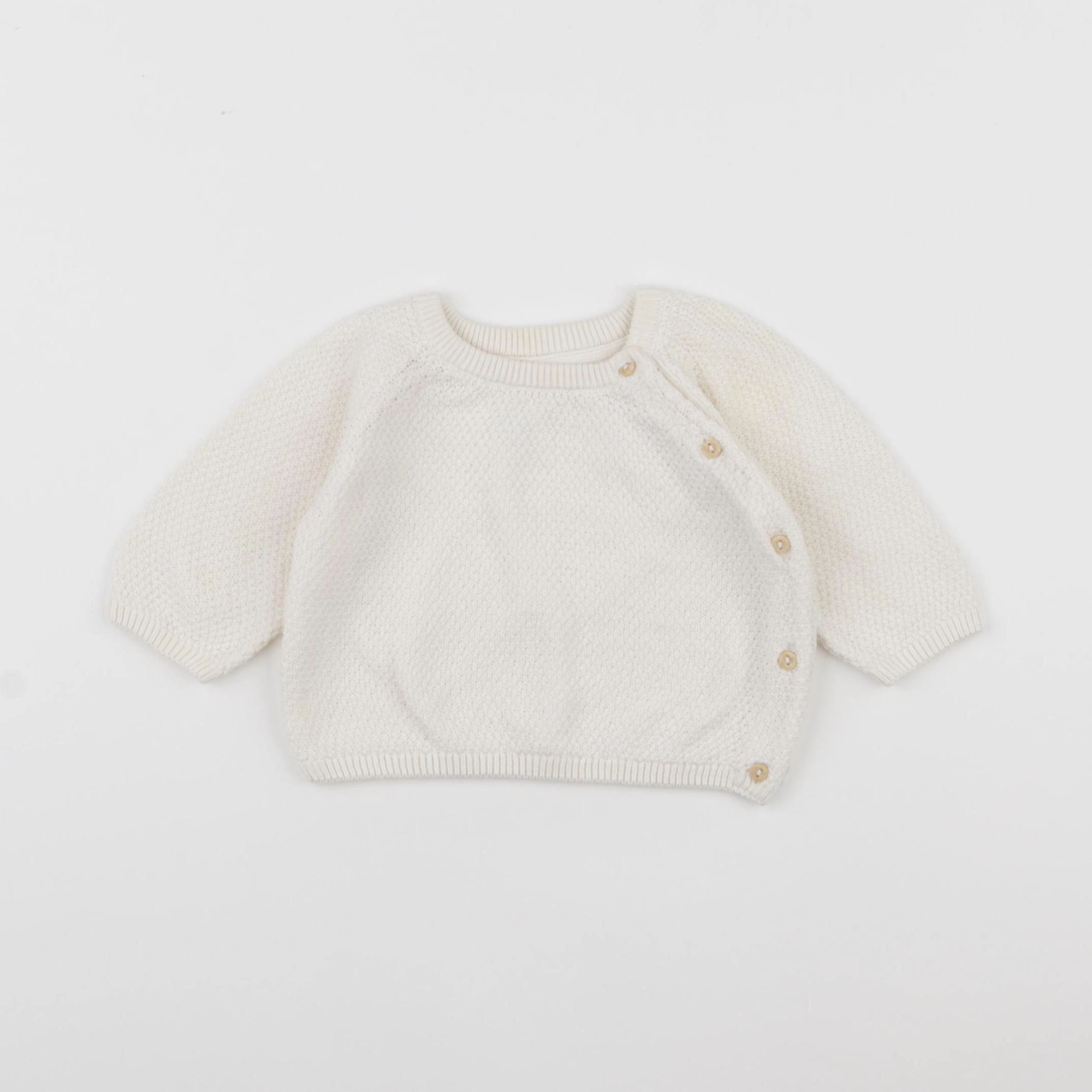 H&M - pull beige - 1/3 mois