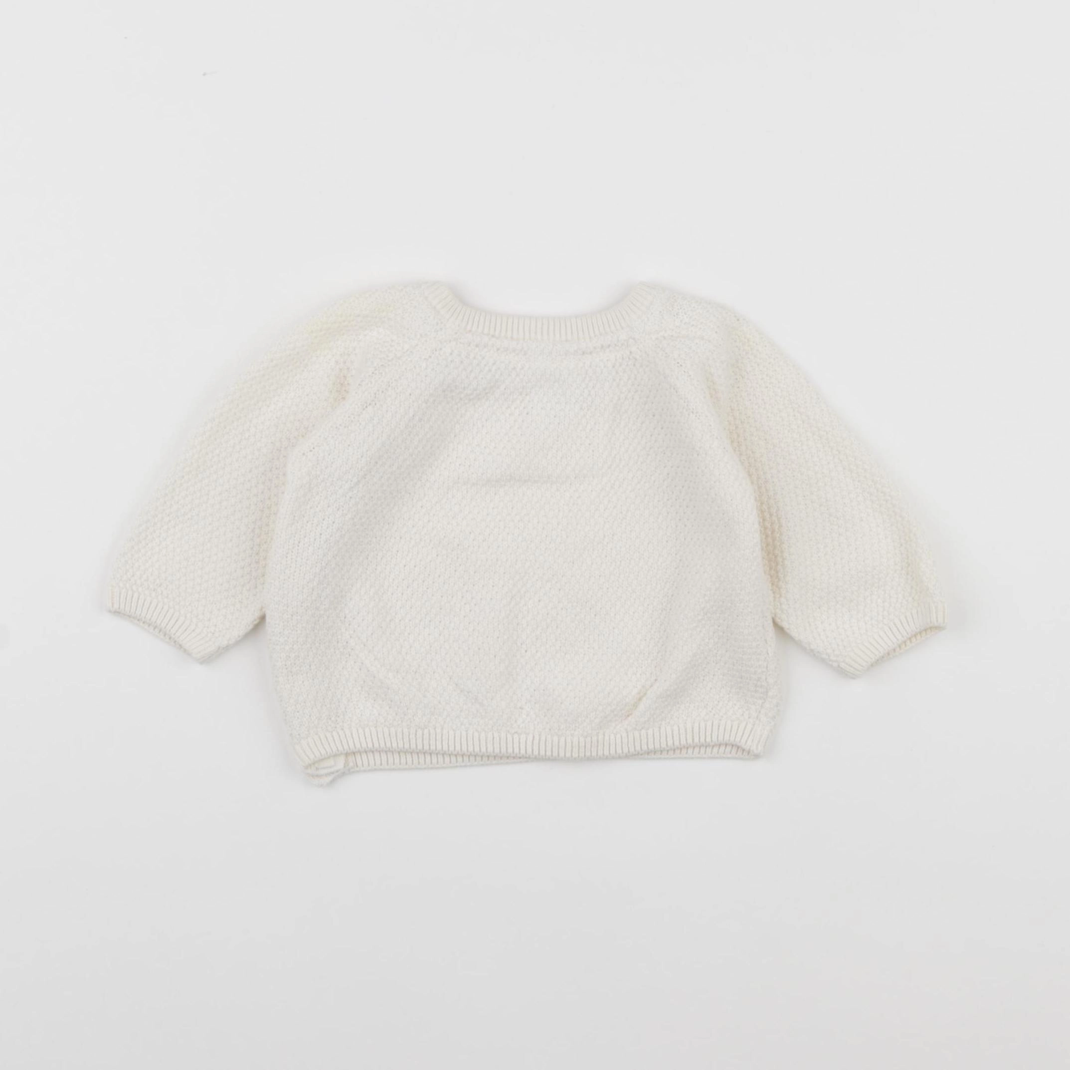 H&M - pull beige - 1/3 mois