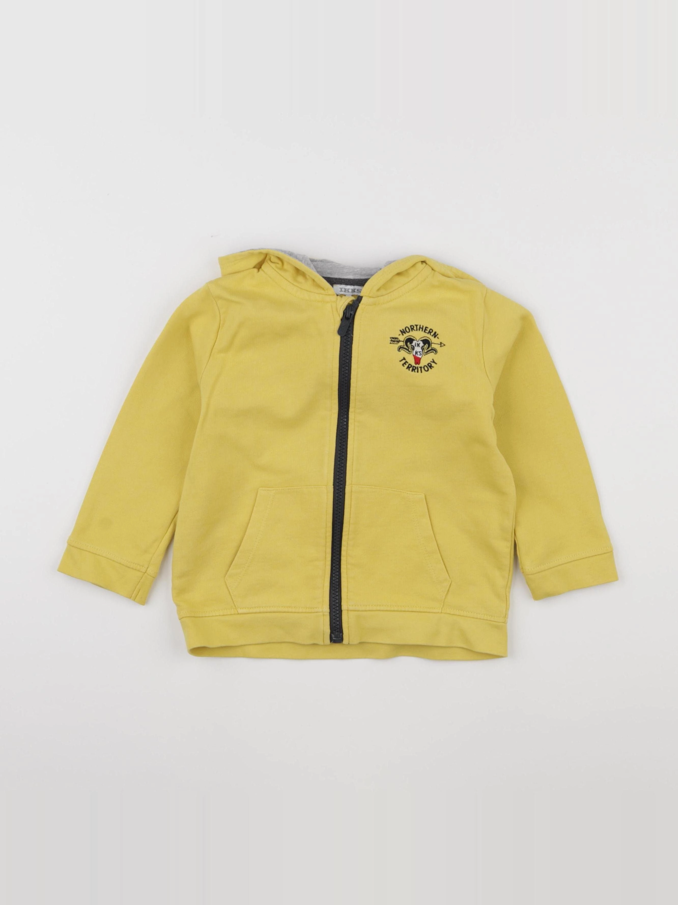 IKKS - sweat jaune - 2 ans