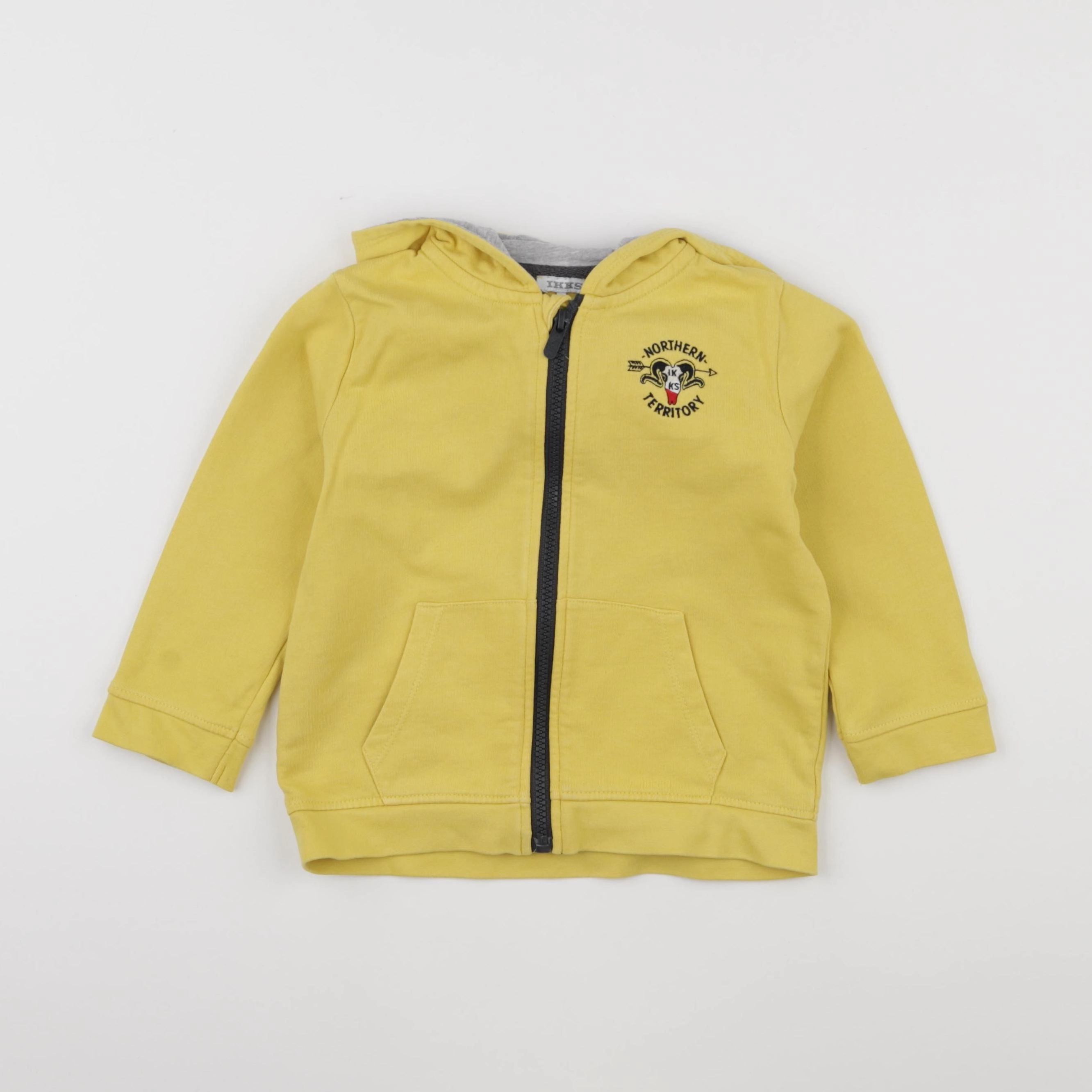 IKKS - sweat jaune - 2 ans