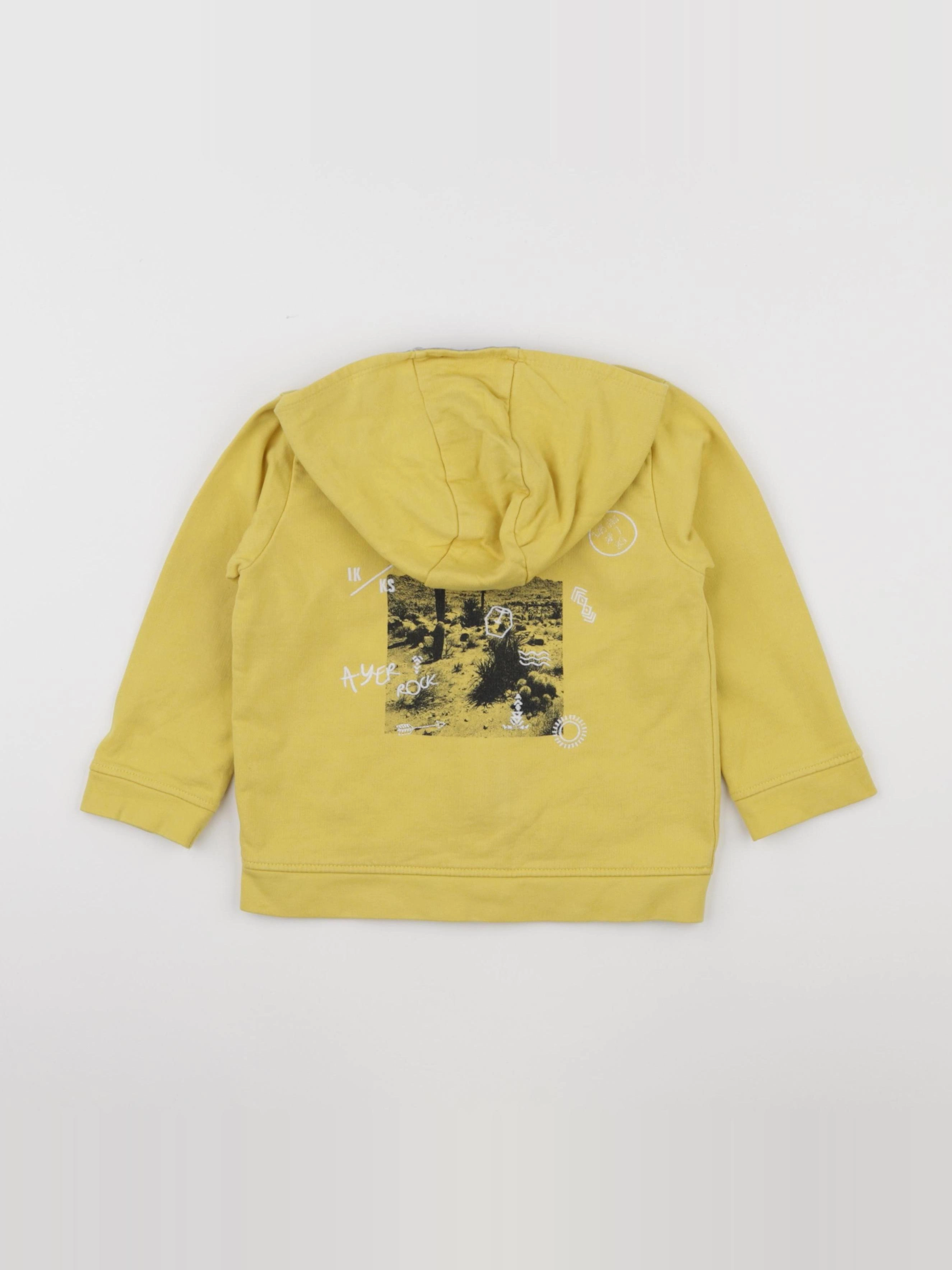 IKKS - sweat jaune - 2 ans