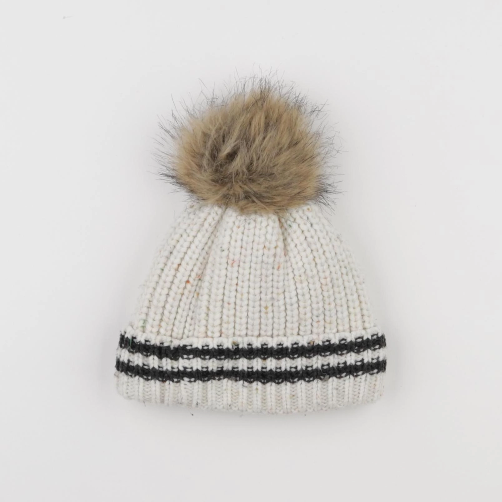 IKKS - bonnet blanc - 2/3 ans