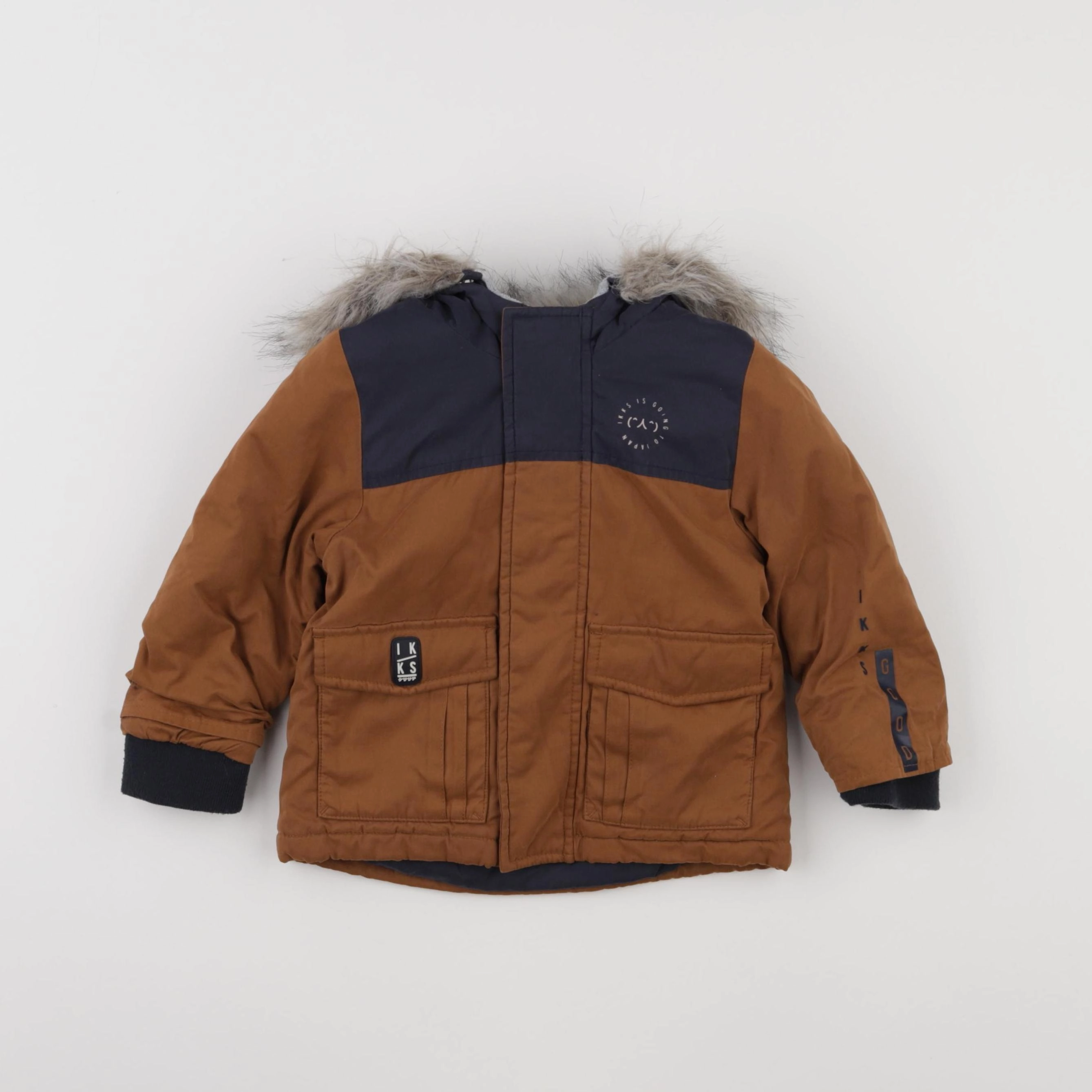 IKKS - manteau marron - 18 mois